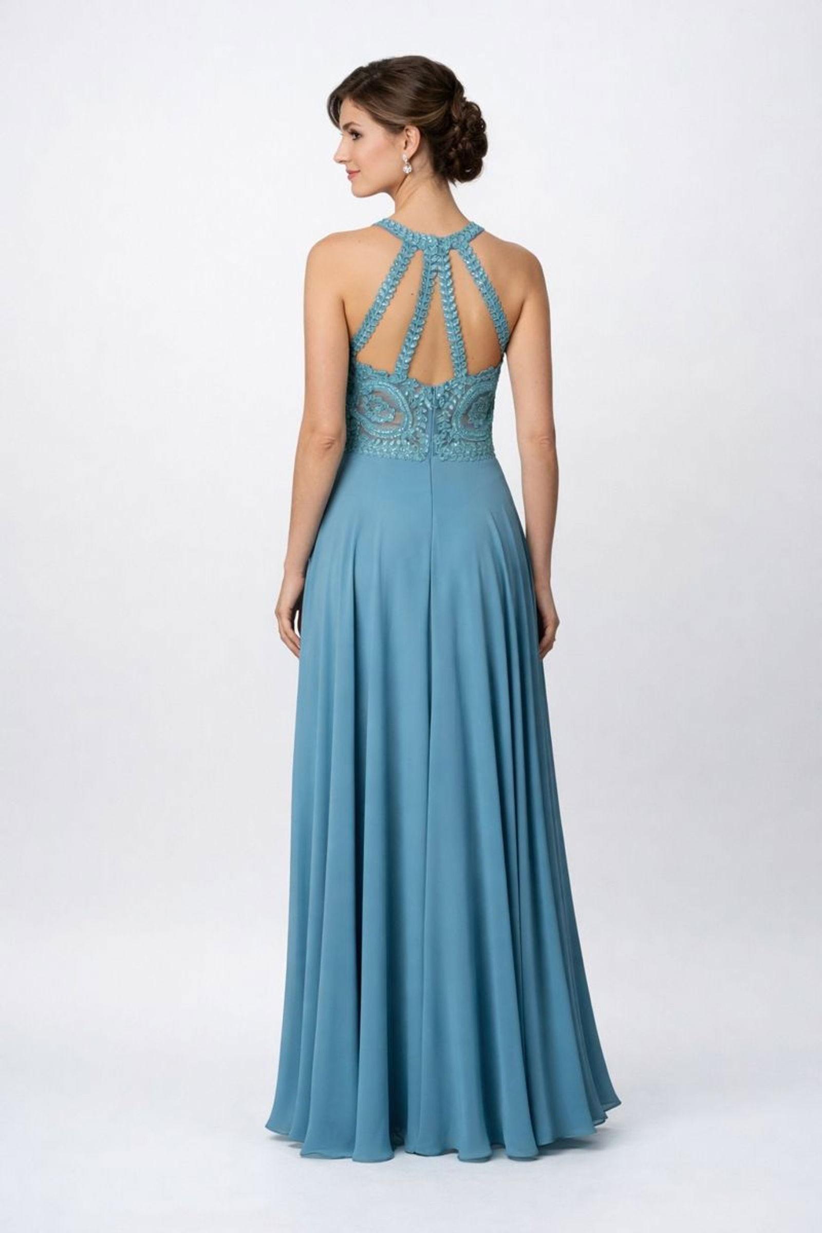 Mascara London |  Mascara London Langes Kleid  | 36 | Blau