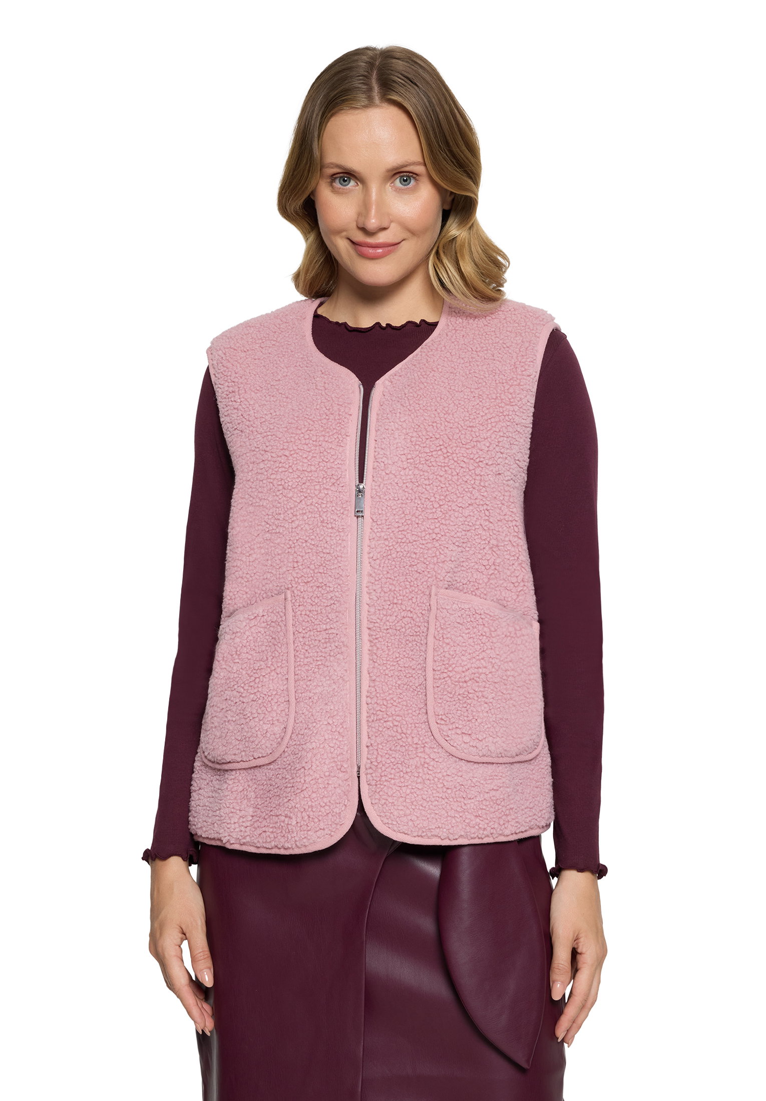 Weste Fell/Pelz, Light Mauve #3