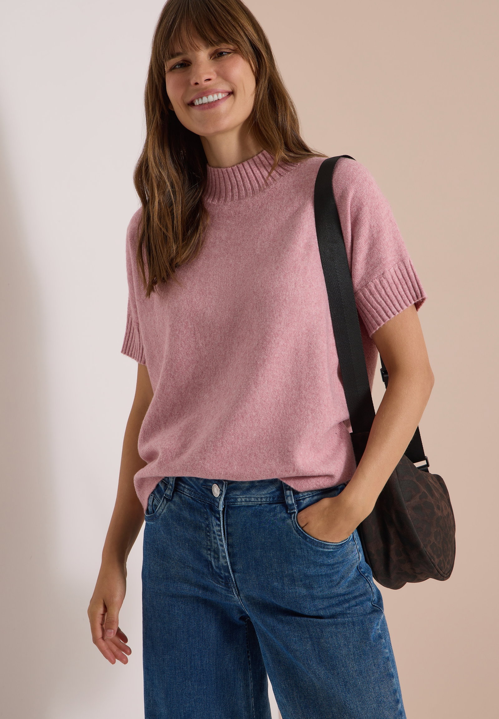 TOS Cosy shortsleeve Dolman, velvet rose melange #3