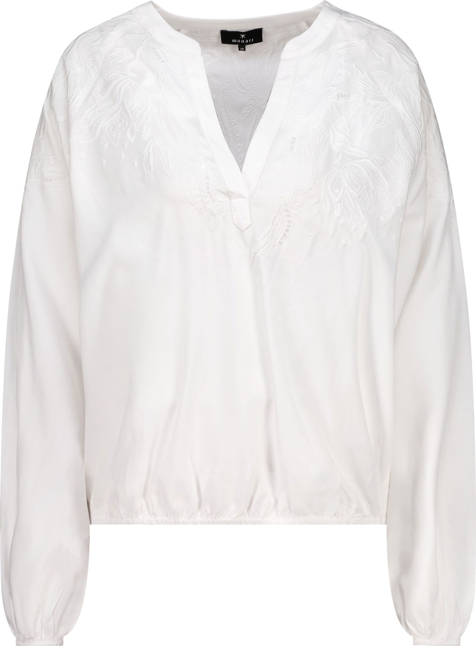 Monari |  Monari Druckbluse  | 44 | off-white