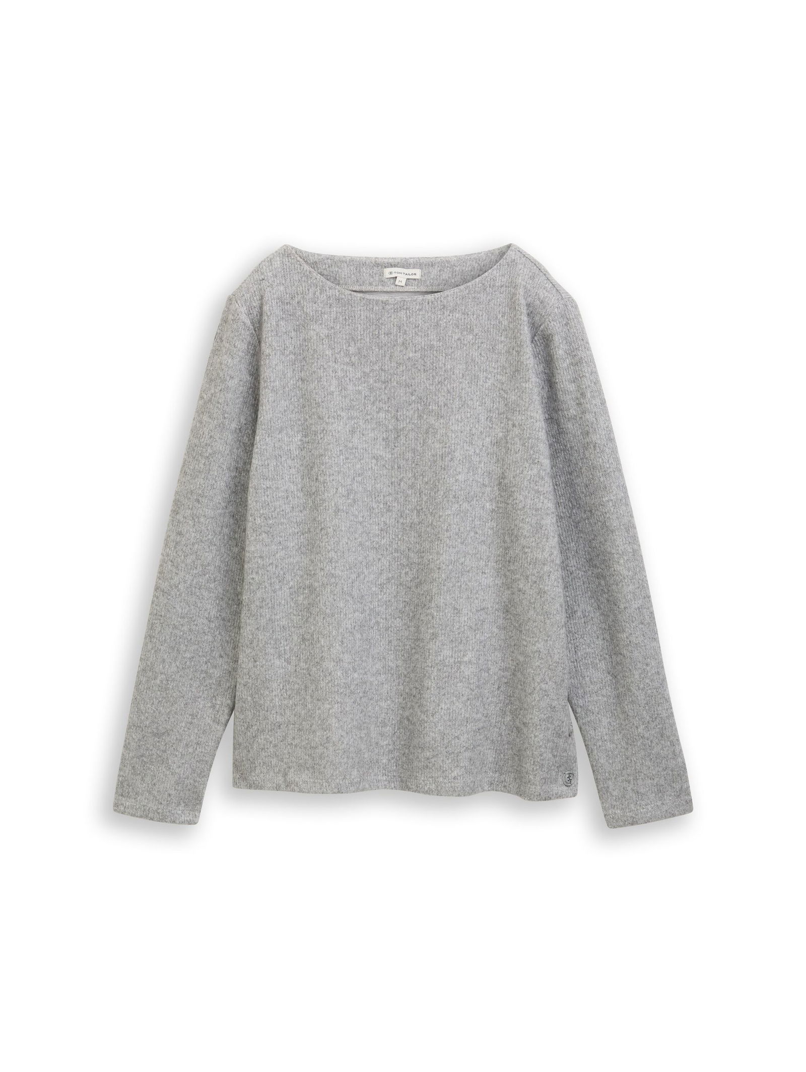 Tom Tailor |  Tom Tailor Sweatshirt mit Details | XL | medium silver grey melange