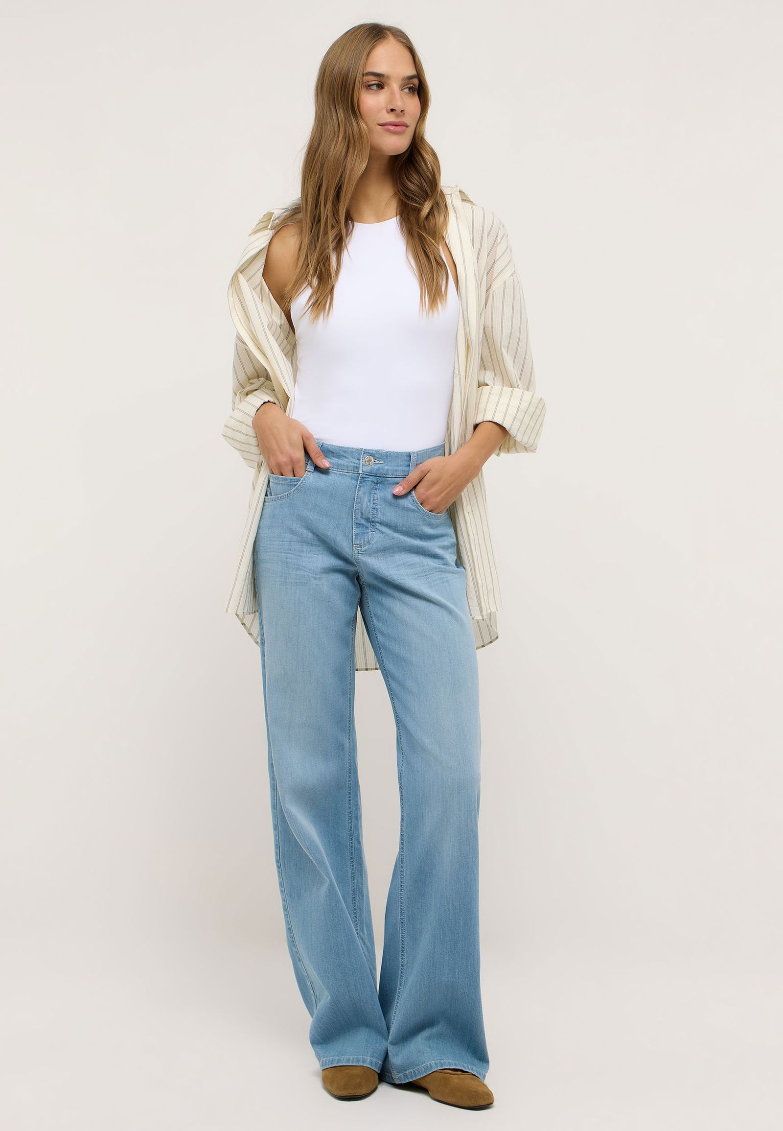 Angels |  Angels Schlaghose  | 36/28 | bleached blue used