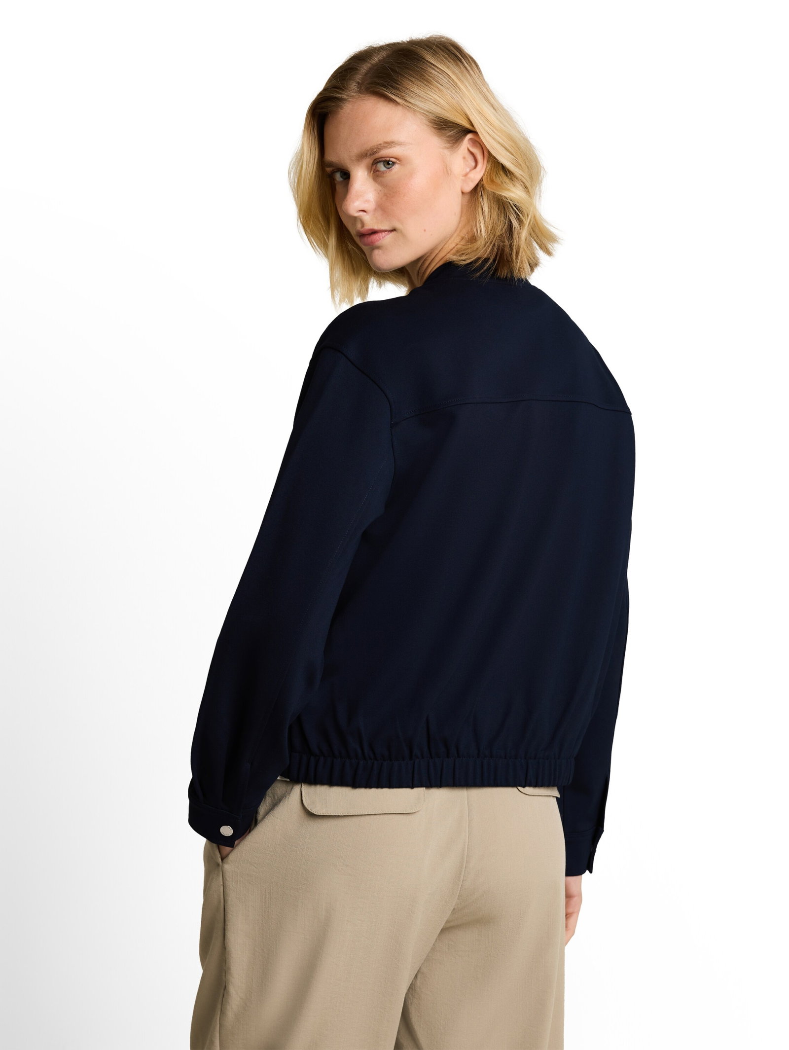 blazer bomber style, sky captain blue #4