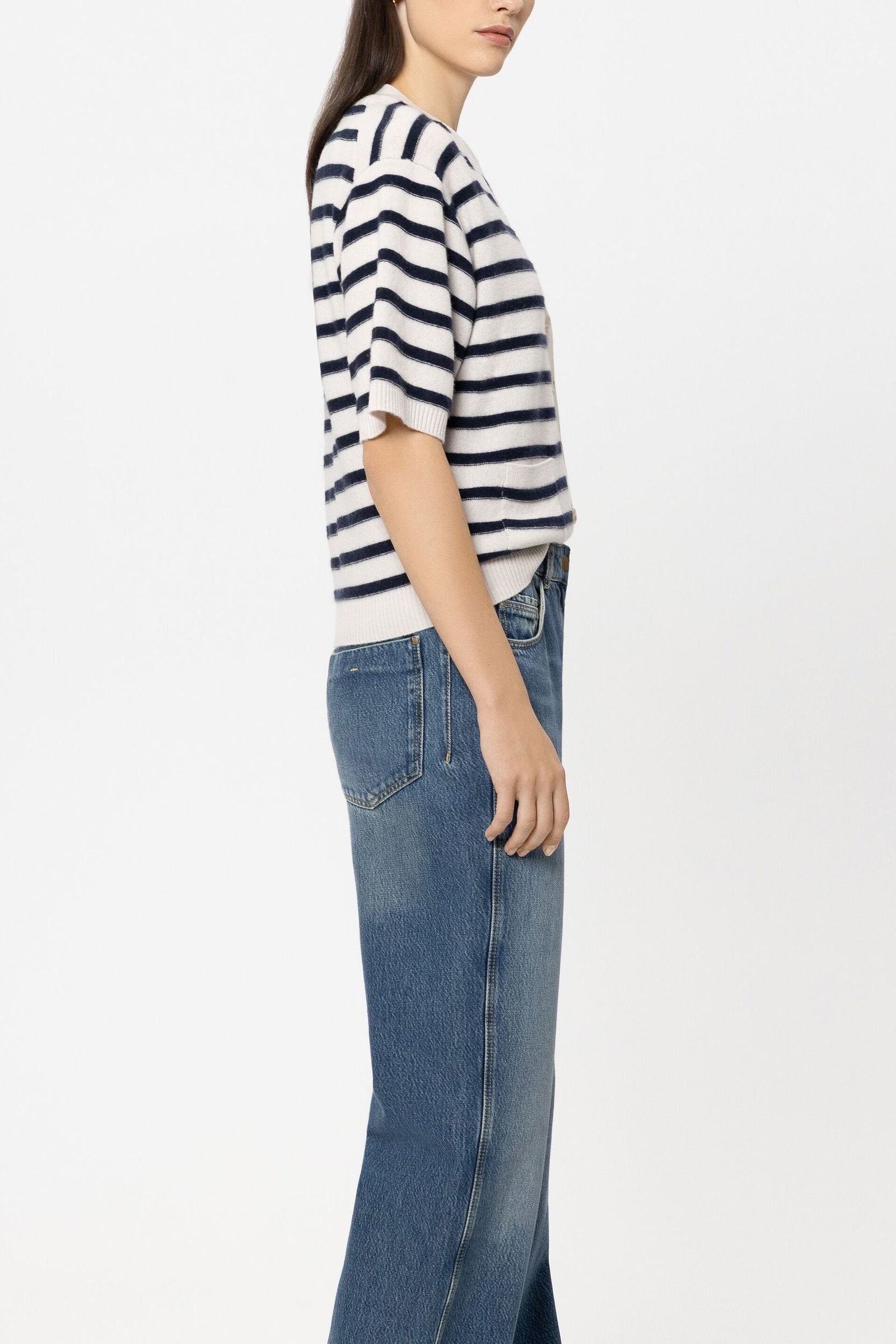 |  Strickjacke, navy blue stripe | 36 | 1952_2947