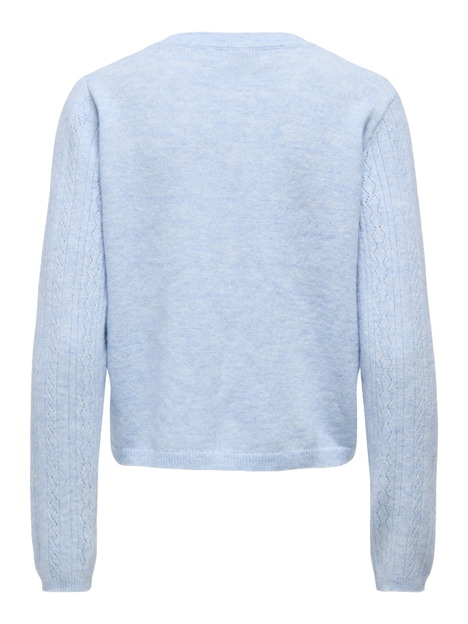 JDYAPRIL LIFE L/S O-NECK CARDIGAN K, Cashmere Blue/MELANGE #2
