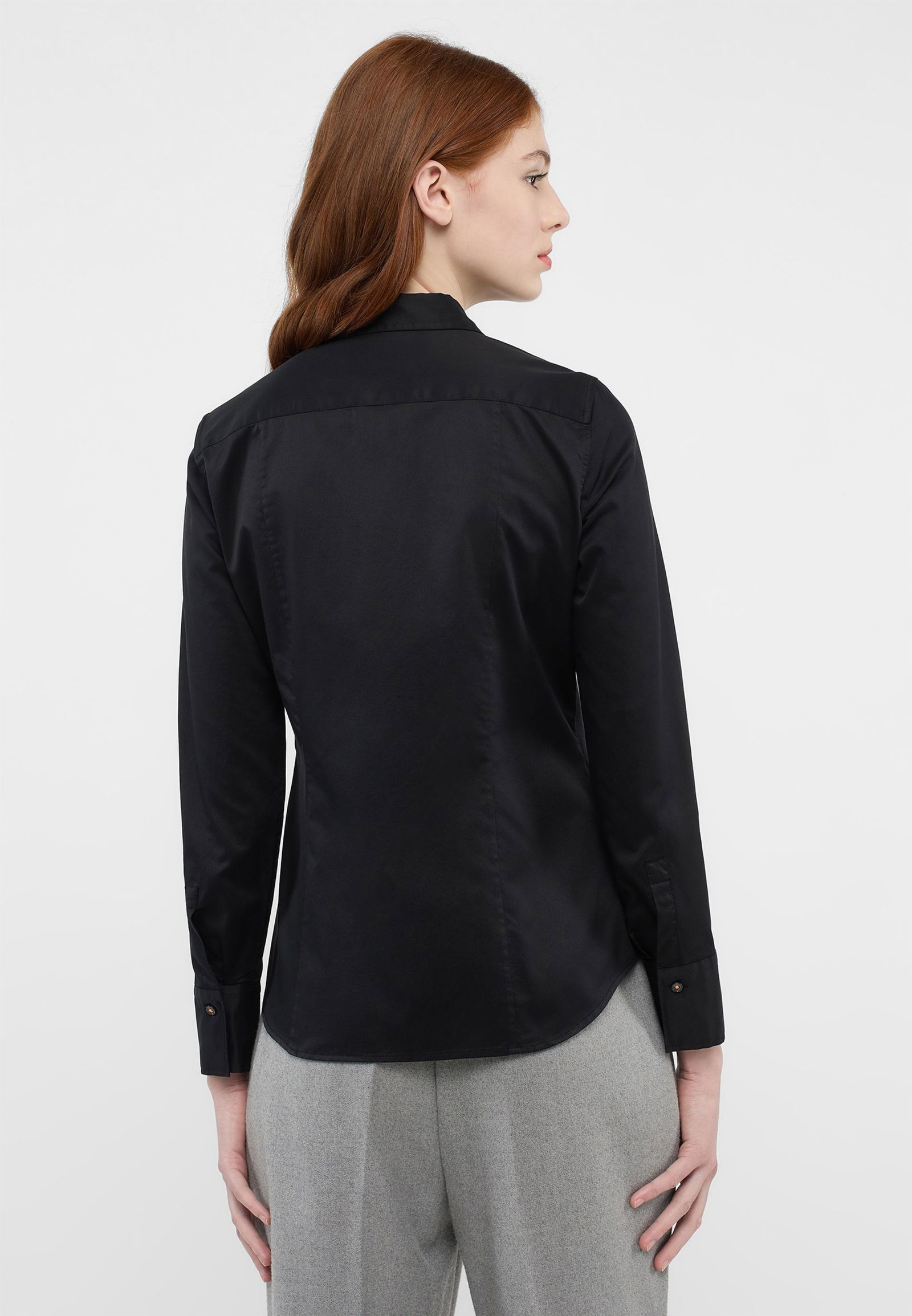 Soft Luxury Shirt Bluse Twill Langarm