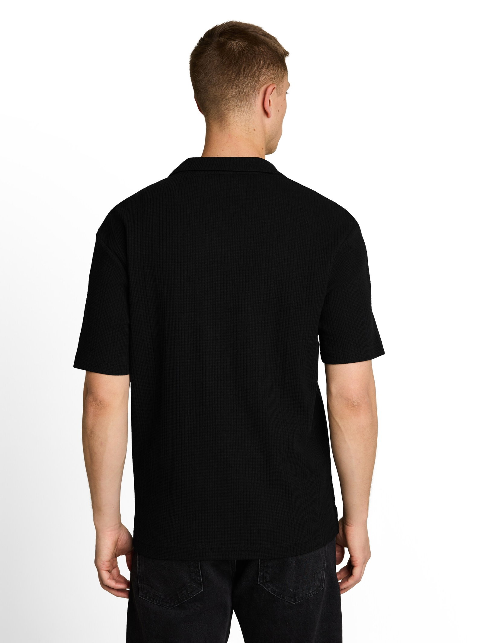 relaxed  structure resort coll, Black #4