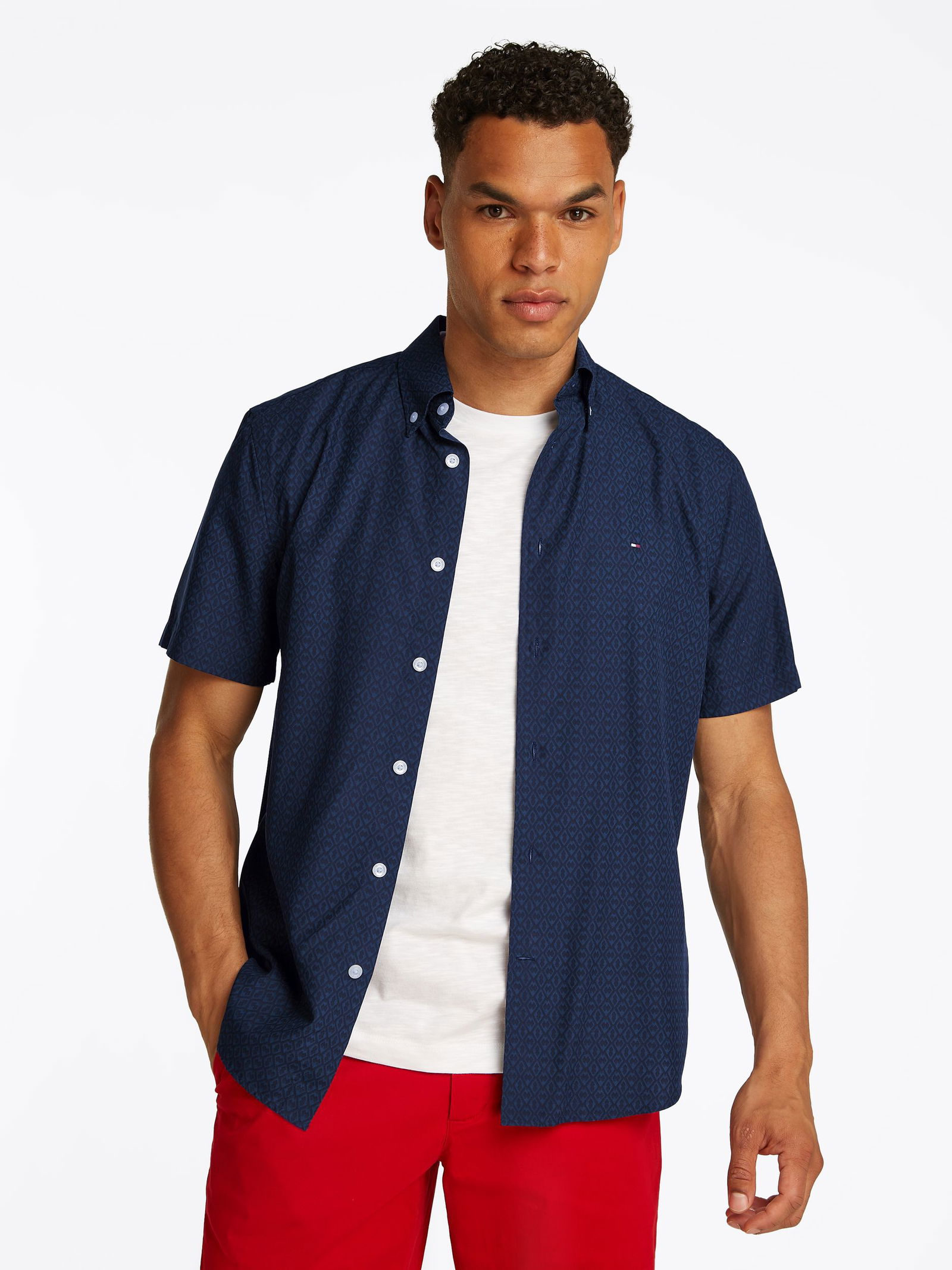 4c16fda74bc7fb00e8d6a9e9e02735ec Tommy Hilfiger |  Tommy Hilfiger Hemd Regular Fit  | XXL | carbon navy / ecru