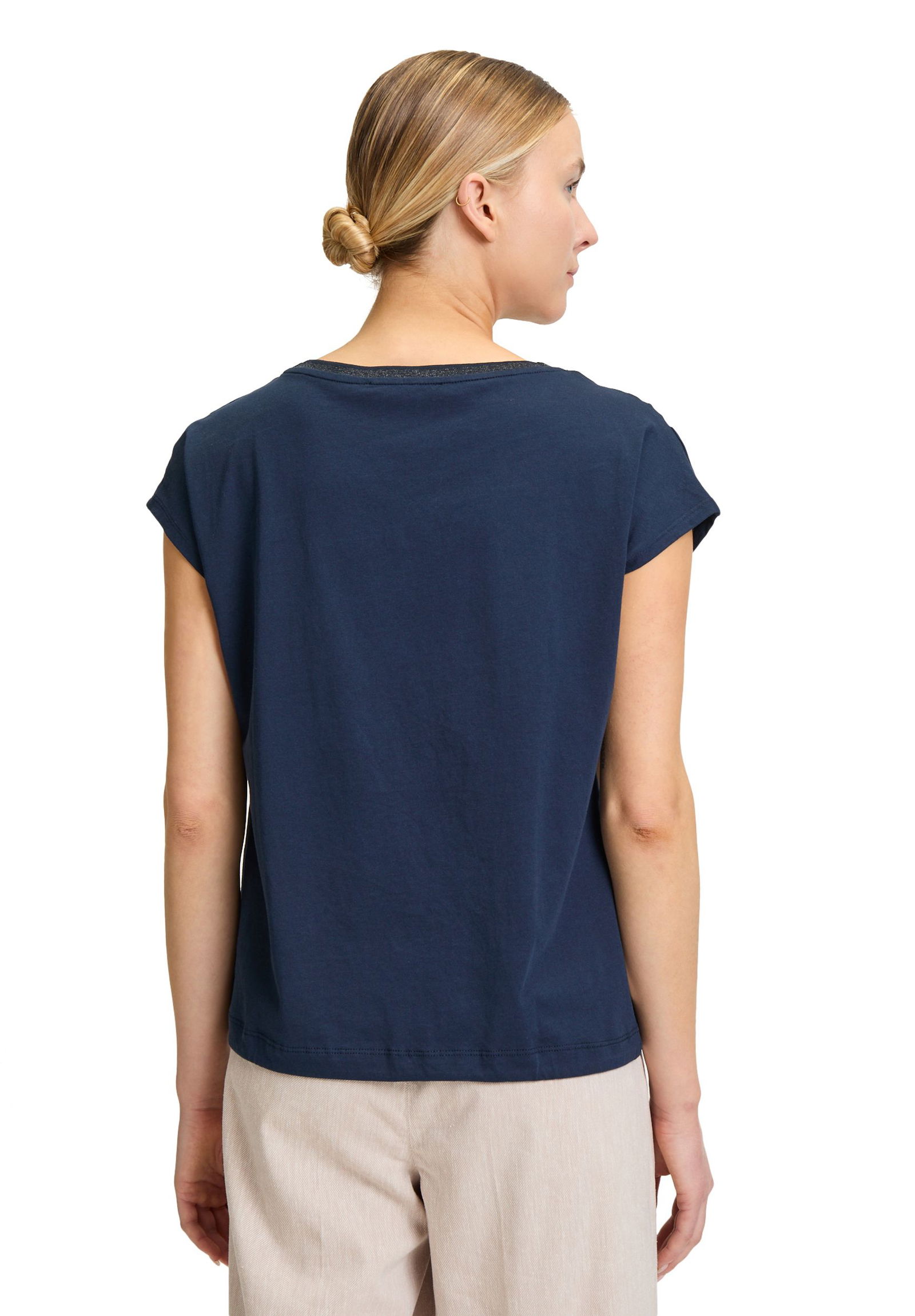 Betty & CO |  Casual-Shirt | M | dark blue/nature