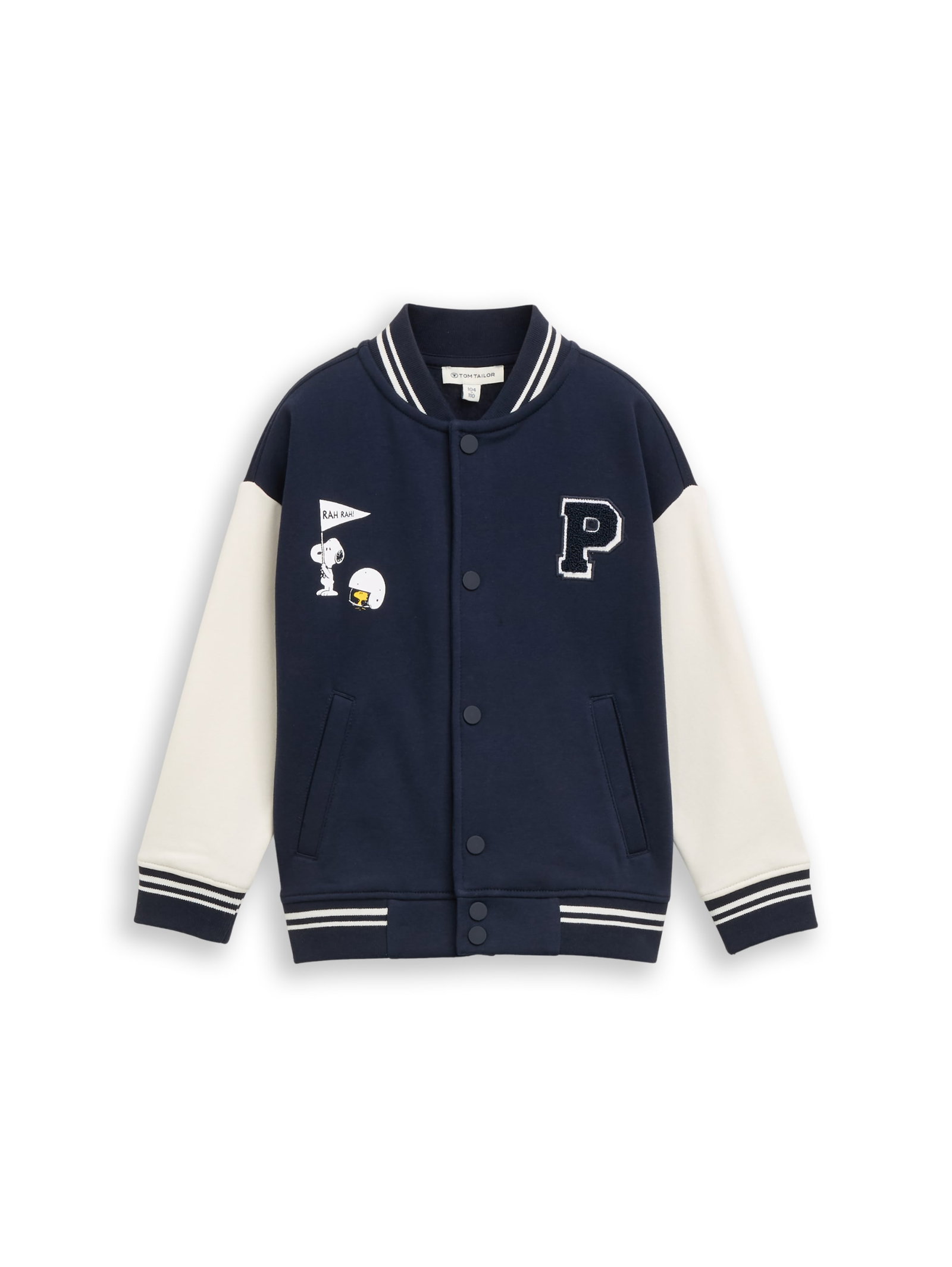 Peanuts oversize college sweat, sky captain blue #1