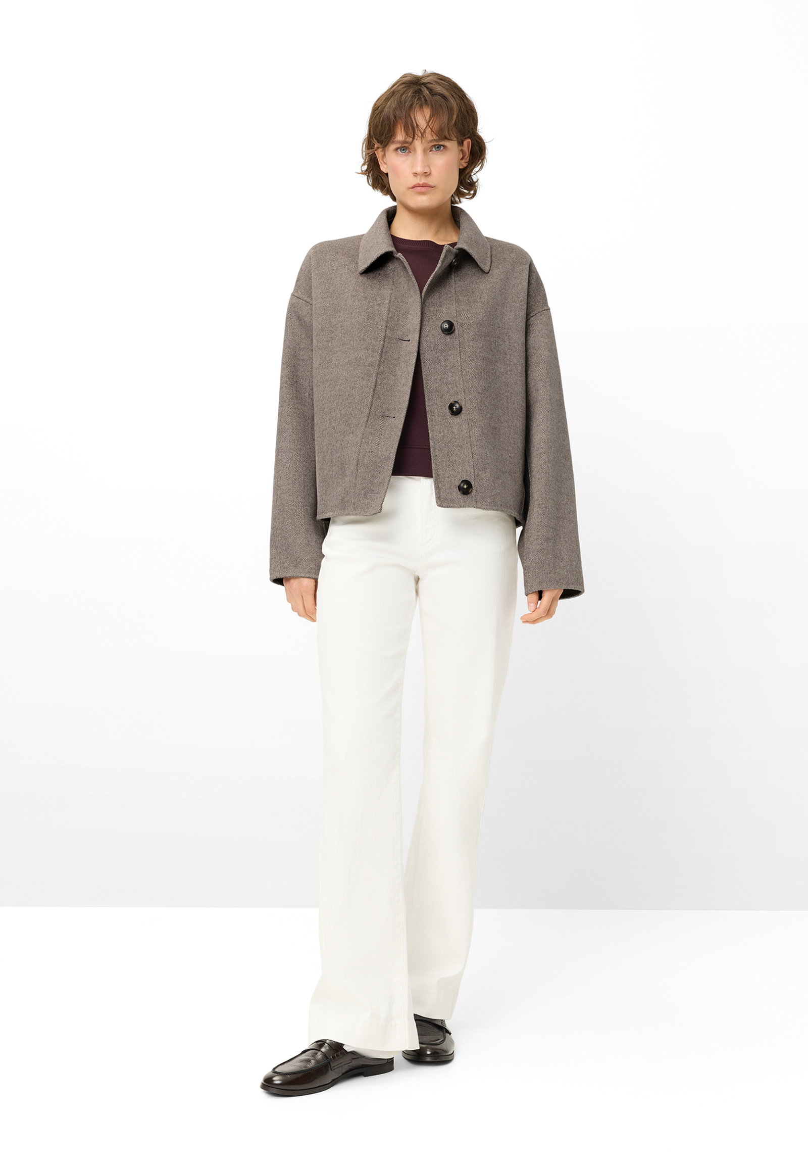 JACKE WOLLE, BEIGE/KITT #2