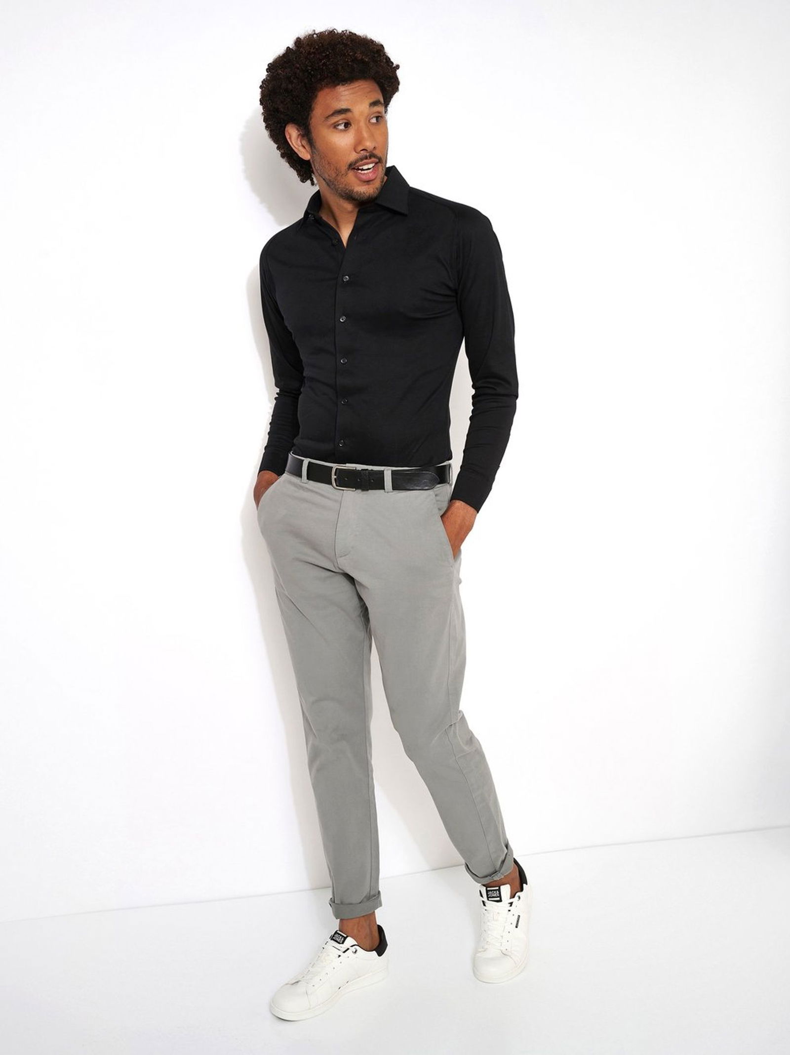 DESOTO |  DESOTO Hemd Modern Fit  | 3XL | solid black