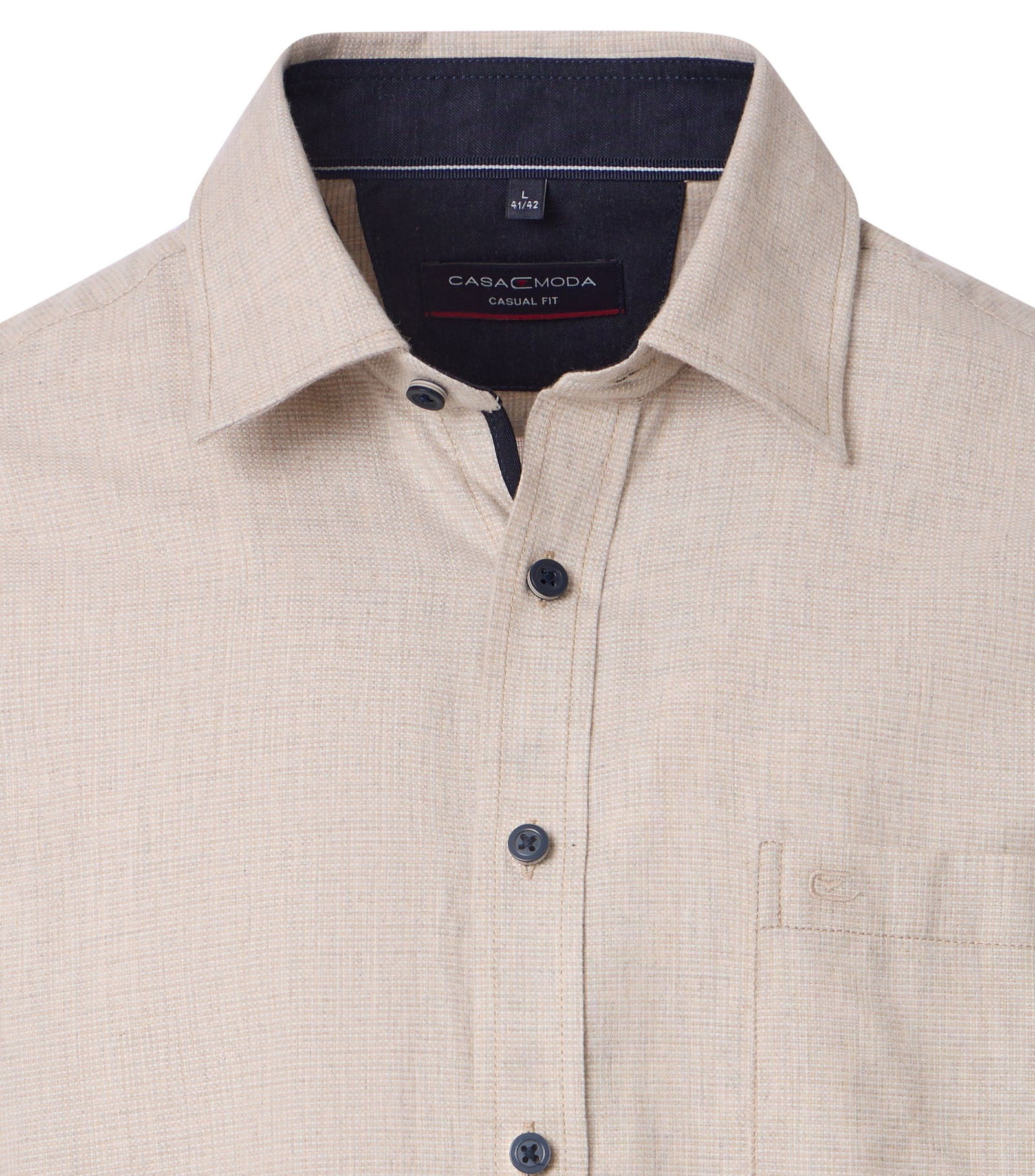 Casa Moda | Casa Moda Hemd Regular Fit | XXL | beige