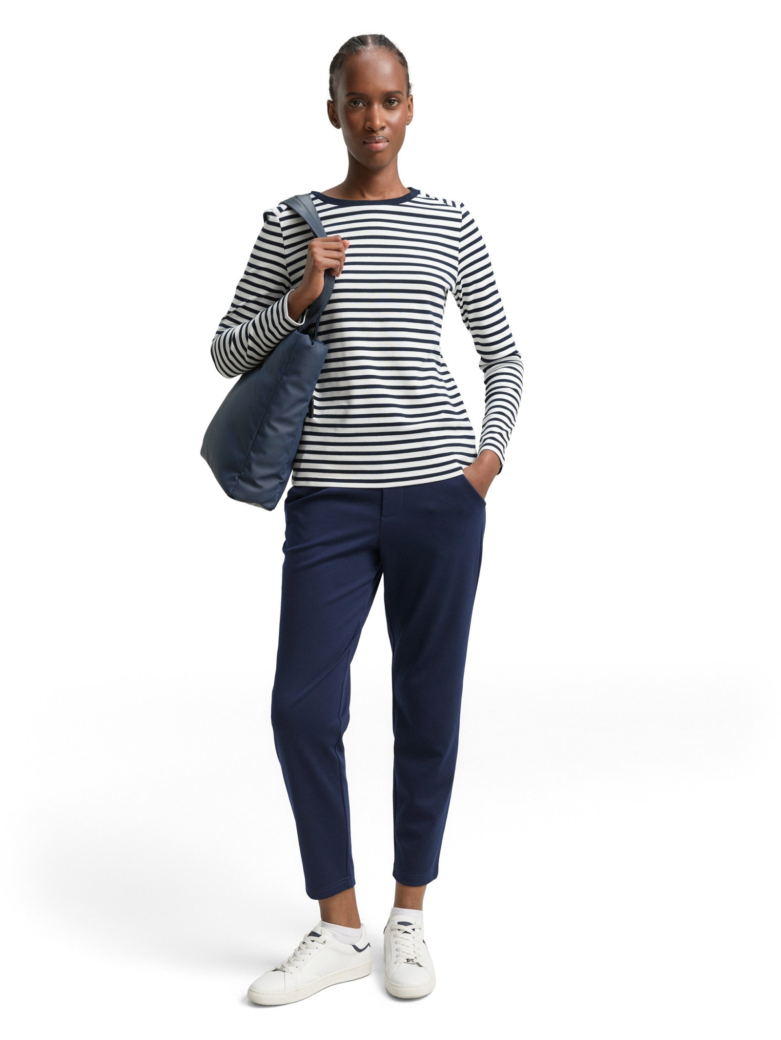Constructed knitted pants, sky captain blue #5