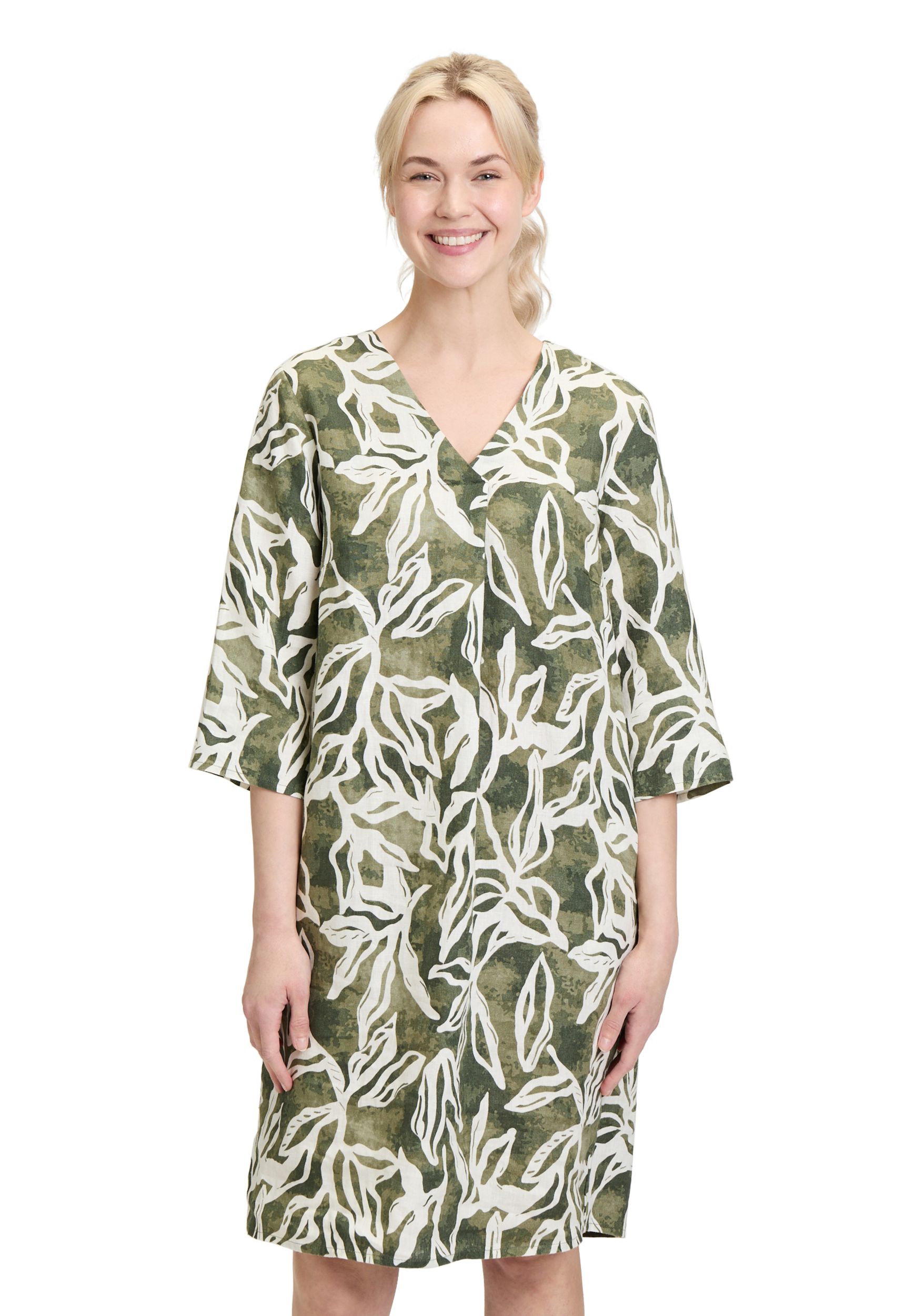  |  Kleid Kurz, Cream/Green | 42 | cream/green