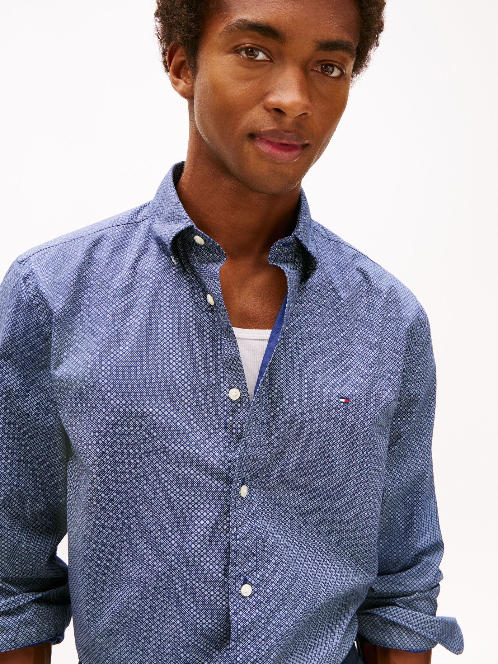 Tommy Hilfiger | Tommy Hilfiger Hemd Regular Fit | XL | carbon navy / ecru