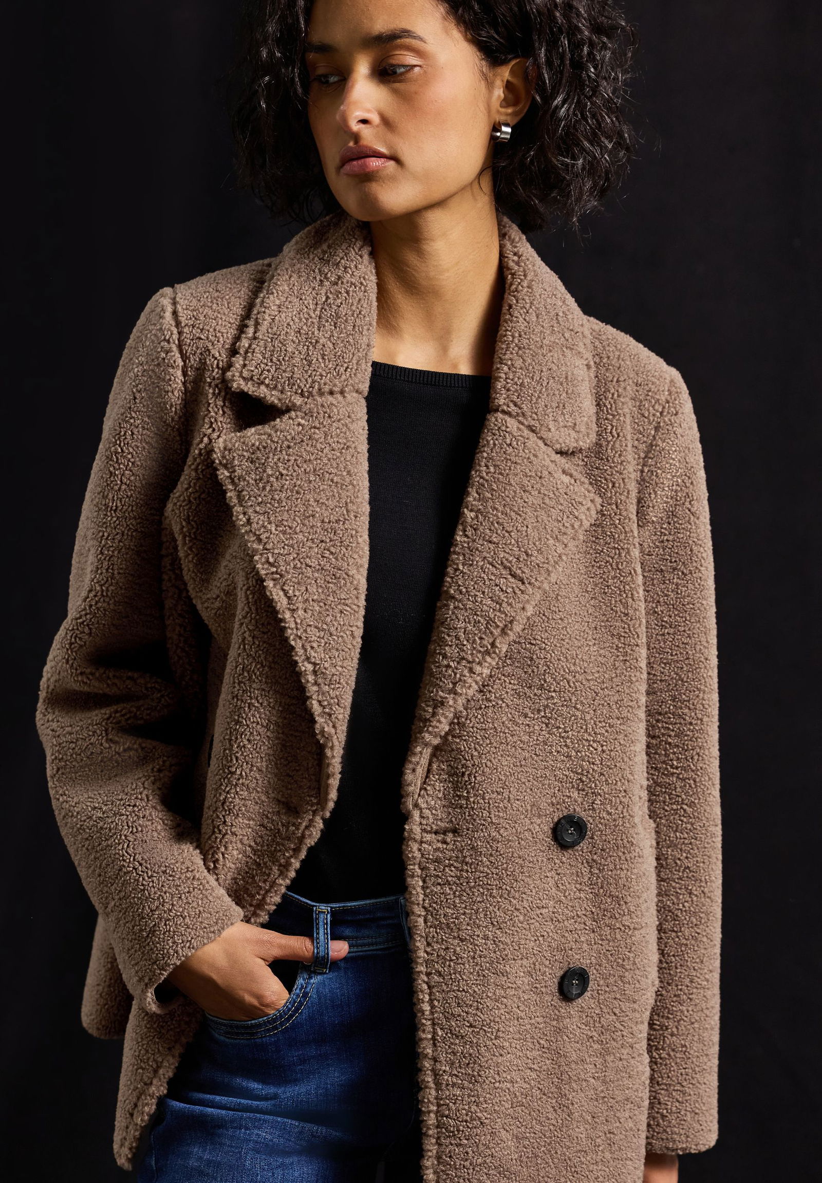 Street One | Street One Wollmantel | 40 | rocky brown