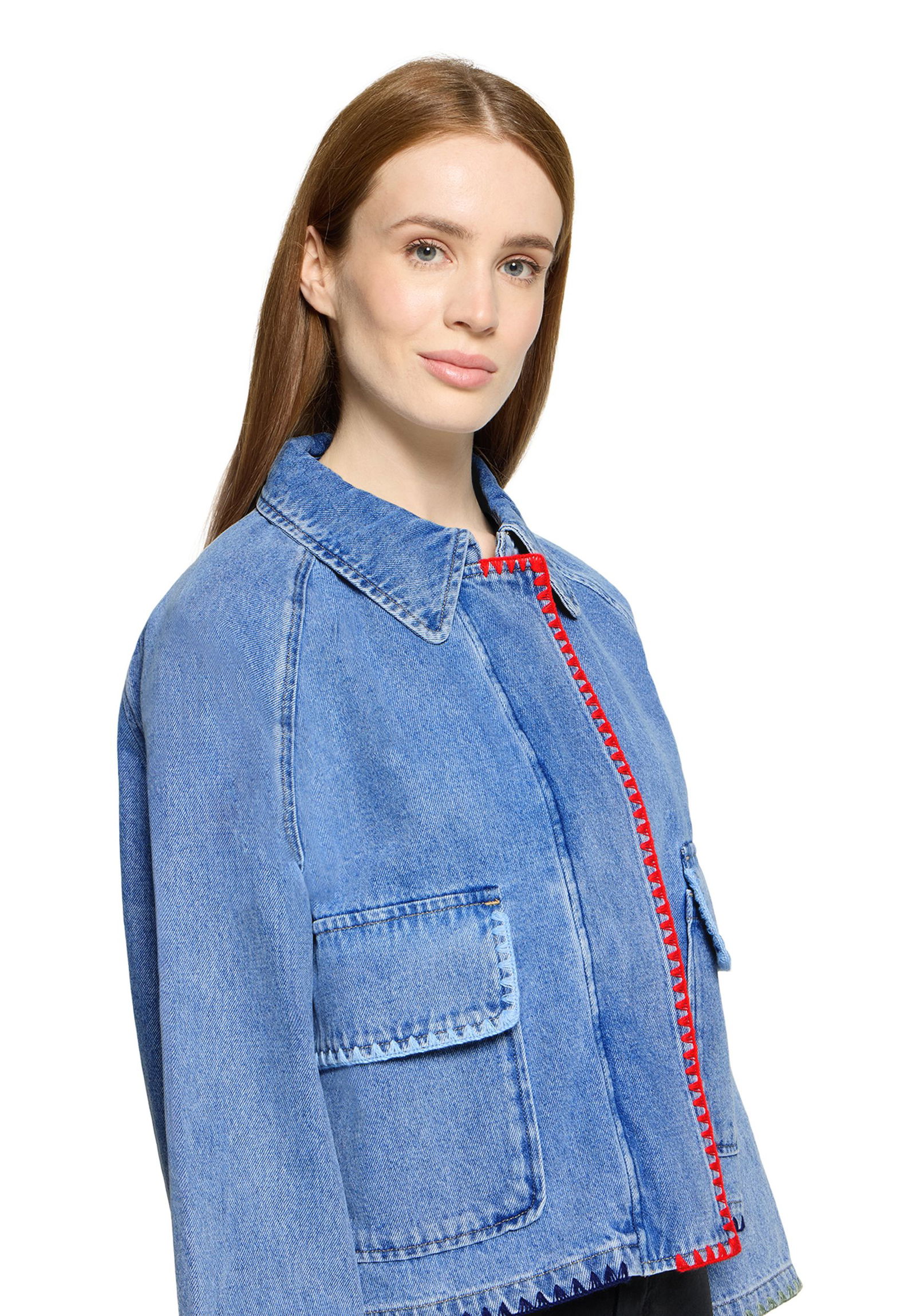 Amber & June |  Amber & June Funktionsjacke  | 44 | middle blue melange