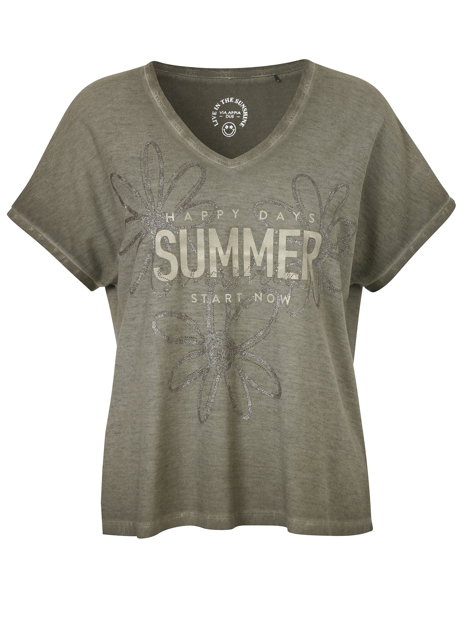 VIA APPIA DUE T-Shirt V-Ausschnitt #1