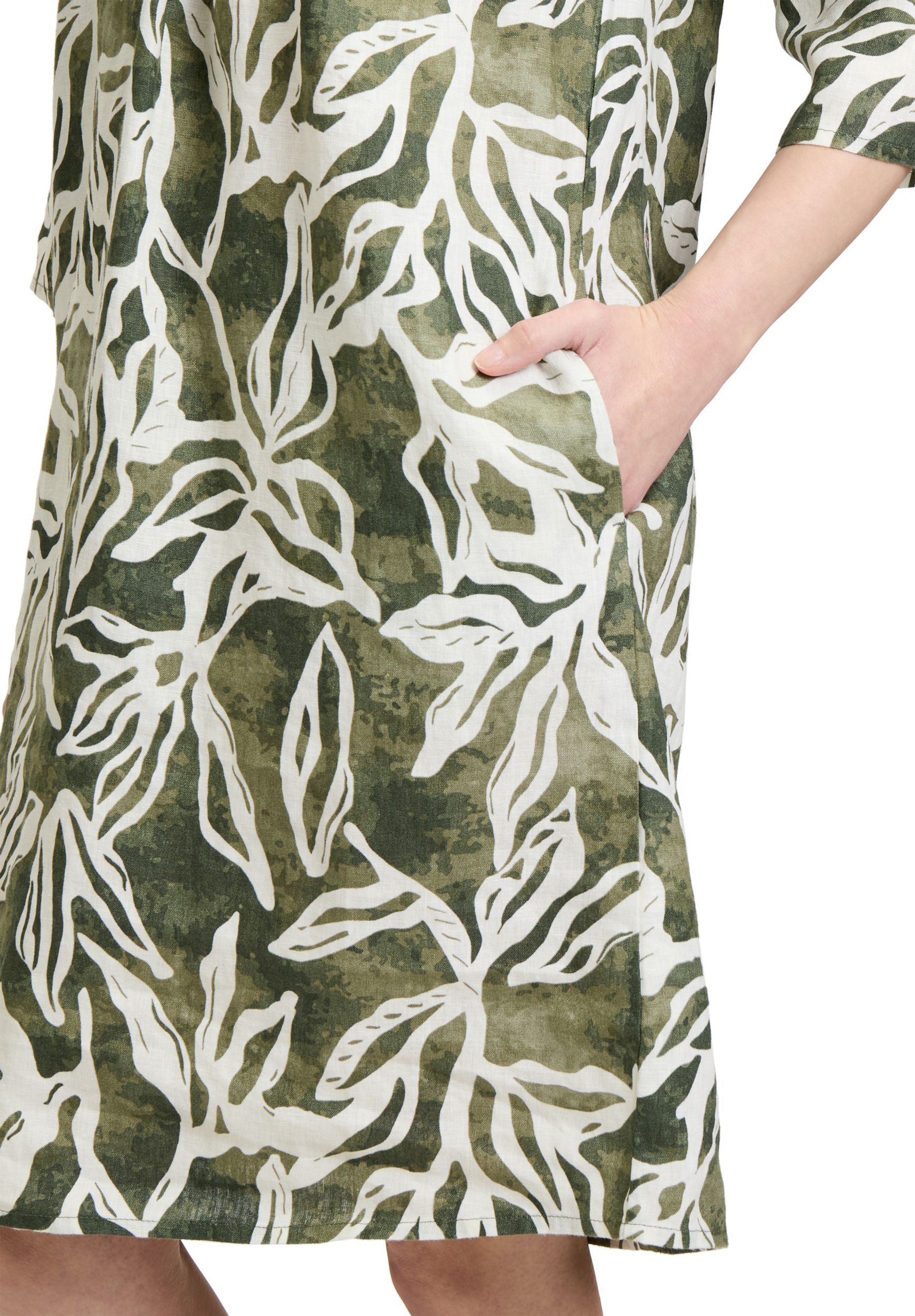  |  Kleid Kurz, Cream/Green | 42 | cream/green