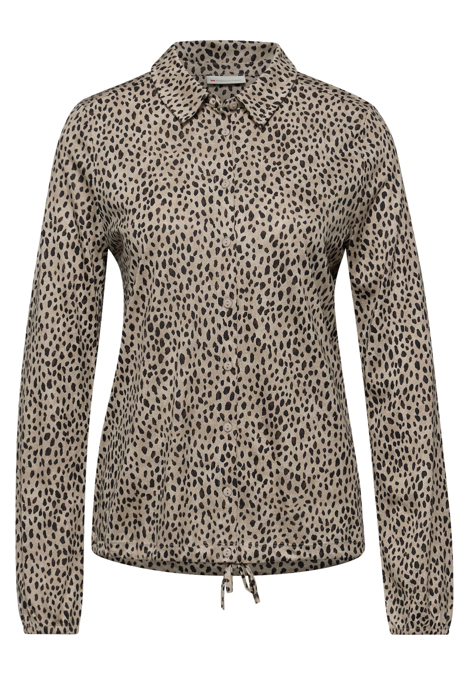  | LTD QR printed jersey blouse w, sanded beige | 42 | 4565_36871
