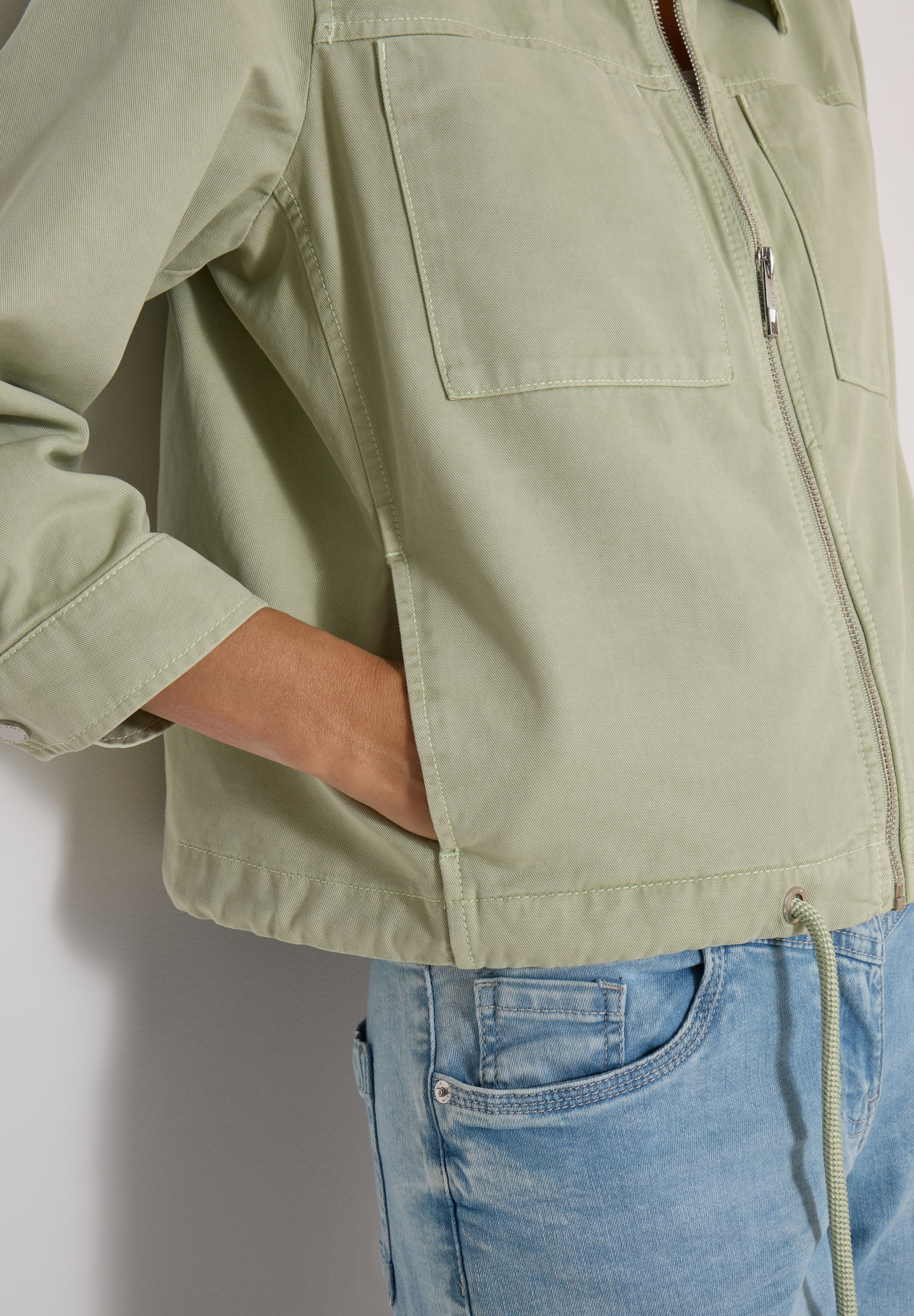 TOS Cotton Twill Jacket, raw matcha lime #6