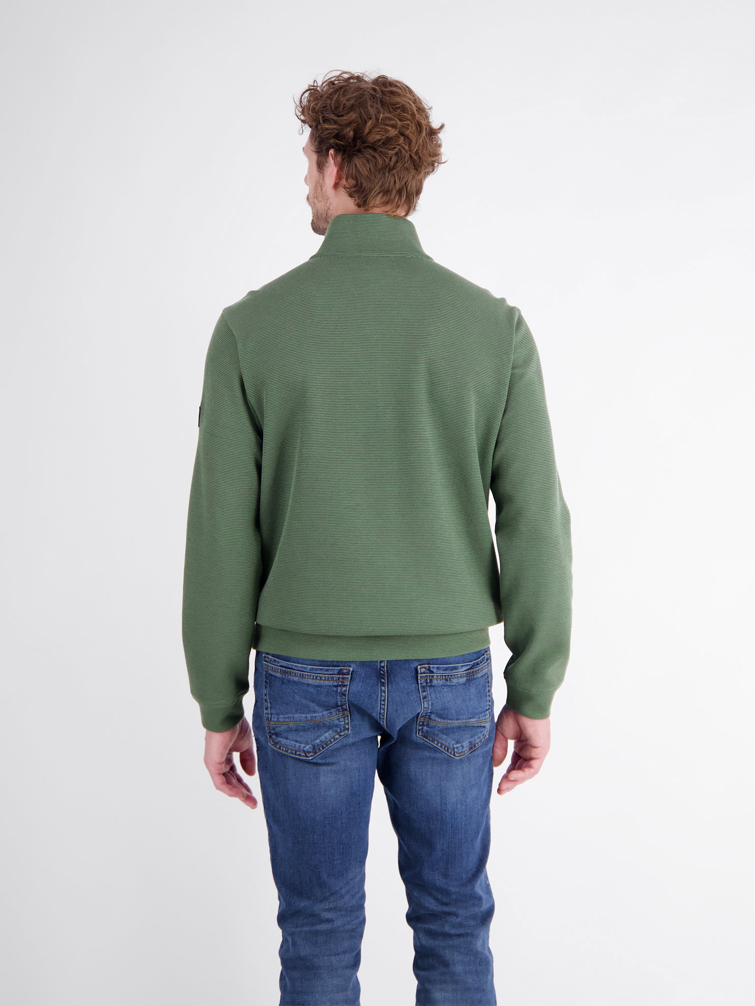 SWEATSHIRT/TROYER/RH/V-NE, BASIL GREEN #4