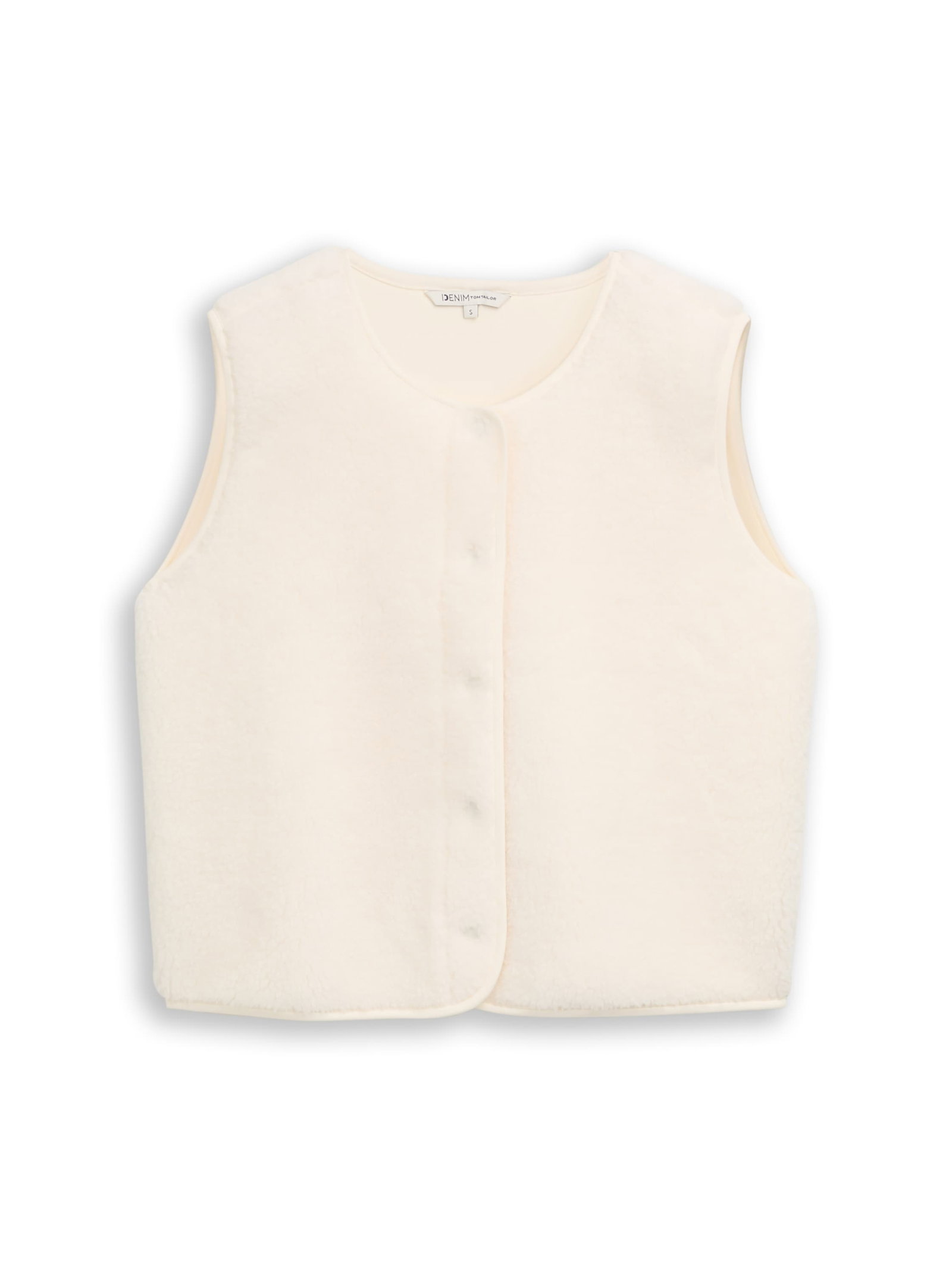 teddy vest, off white #1
