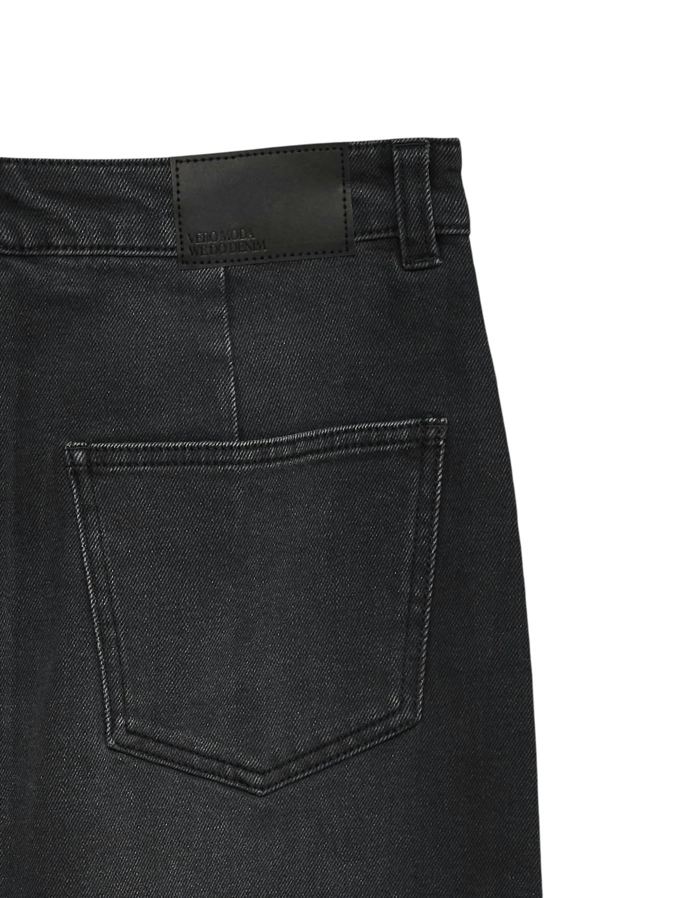 VMVERI HR CALF DENIM SKIRT GA MIX N, Black #2