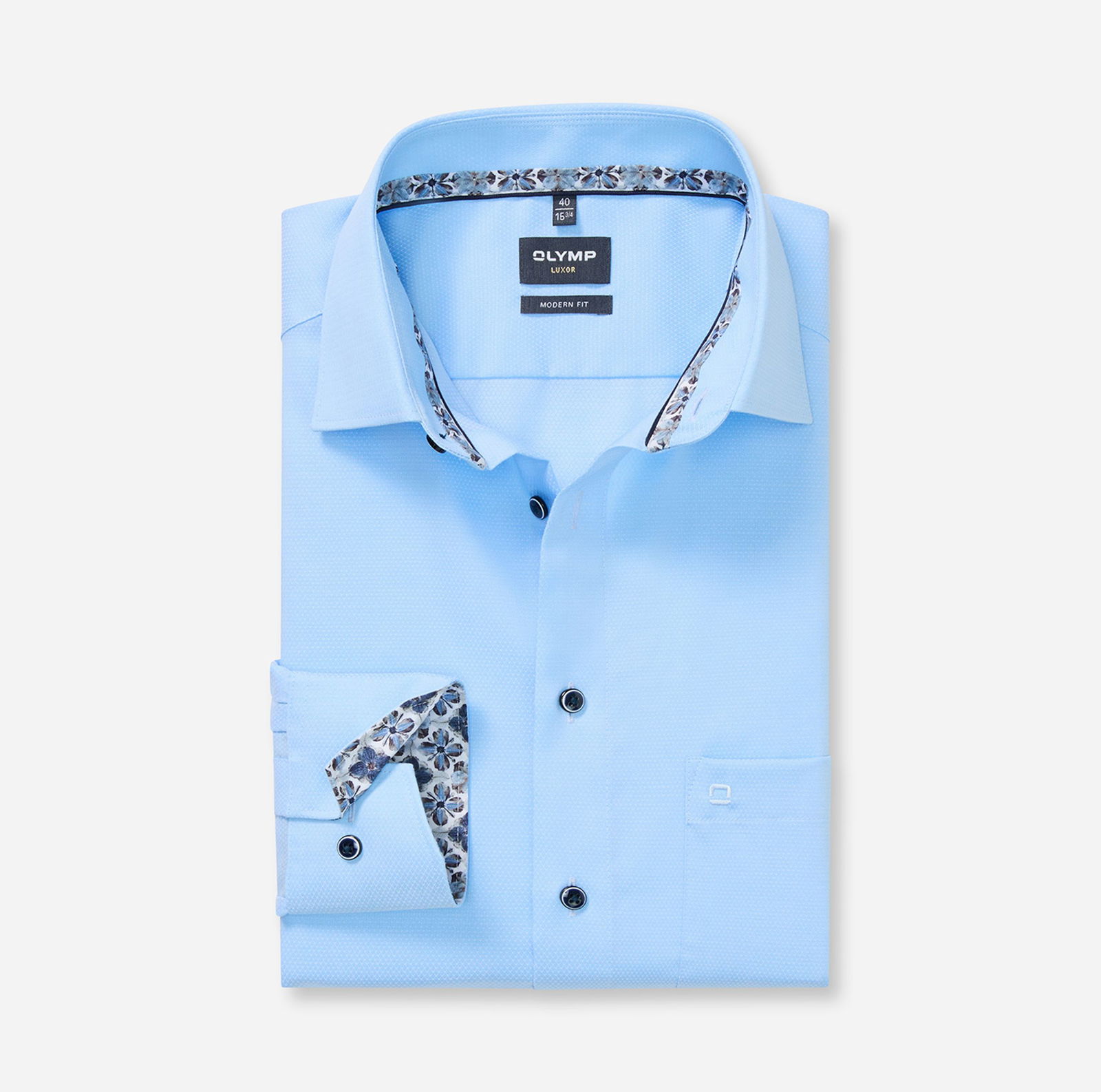 fd6848c33b3bafc5933ba4ce1523ba42 Olymp | Olymp Hemd Regular Fit | 41 | bleu