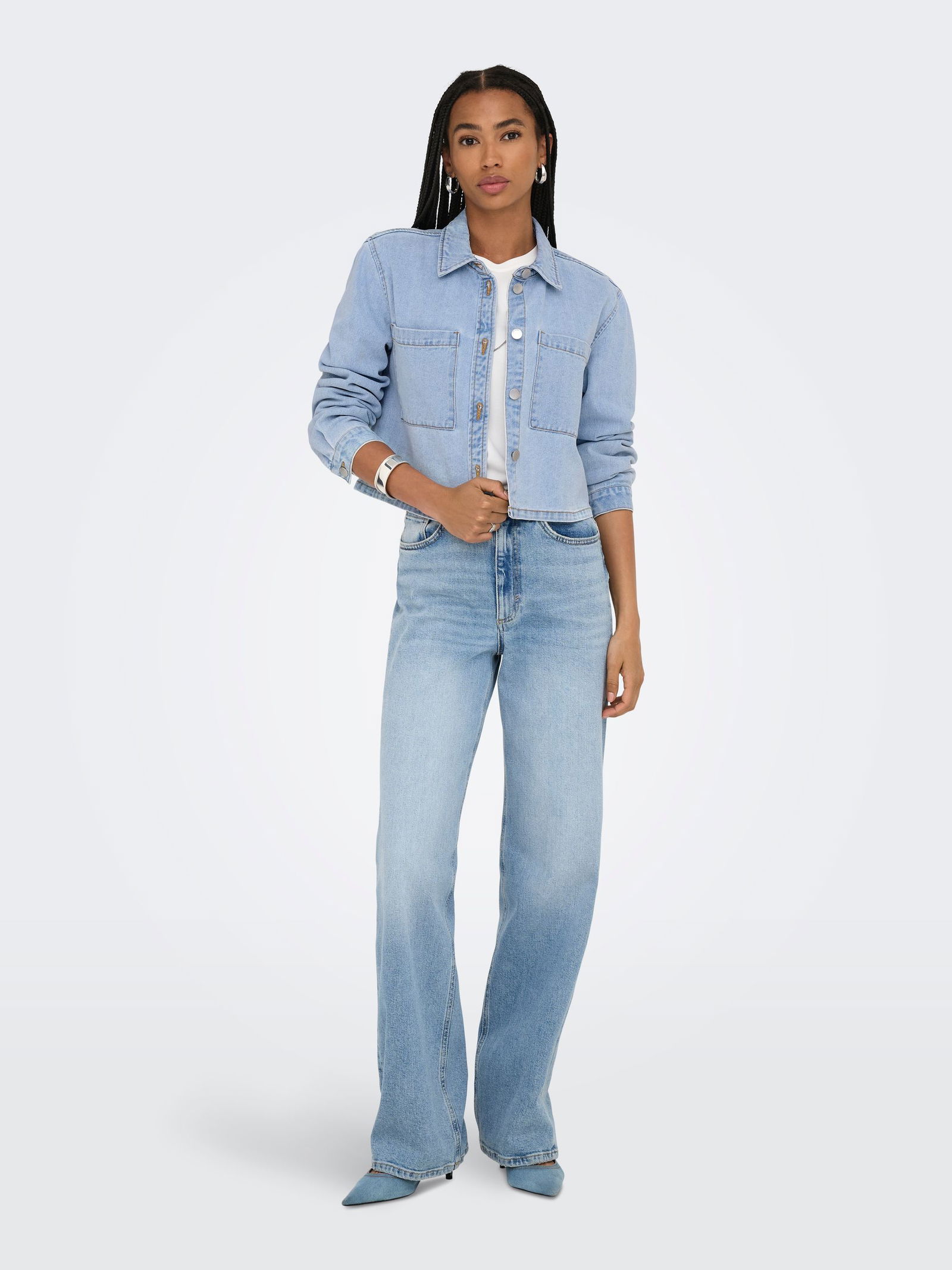 JDY |  JDY Jeansjacke  | M | light blue denim