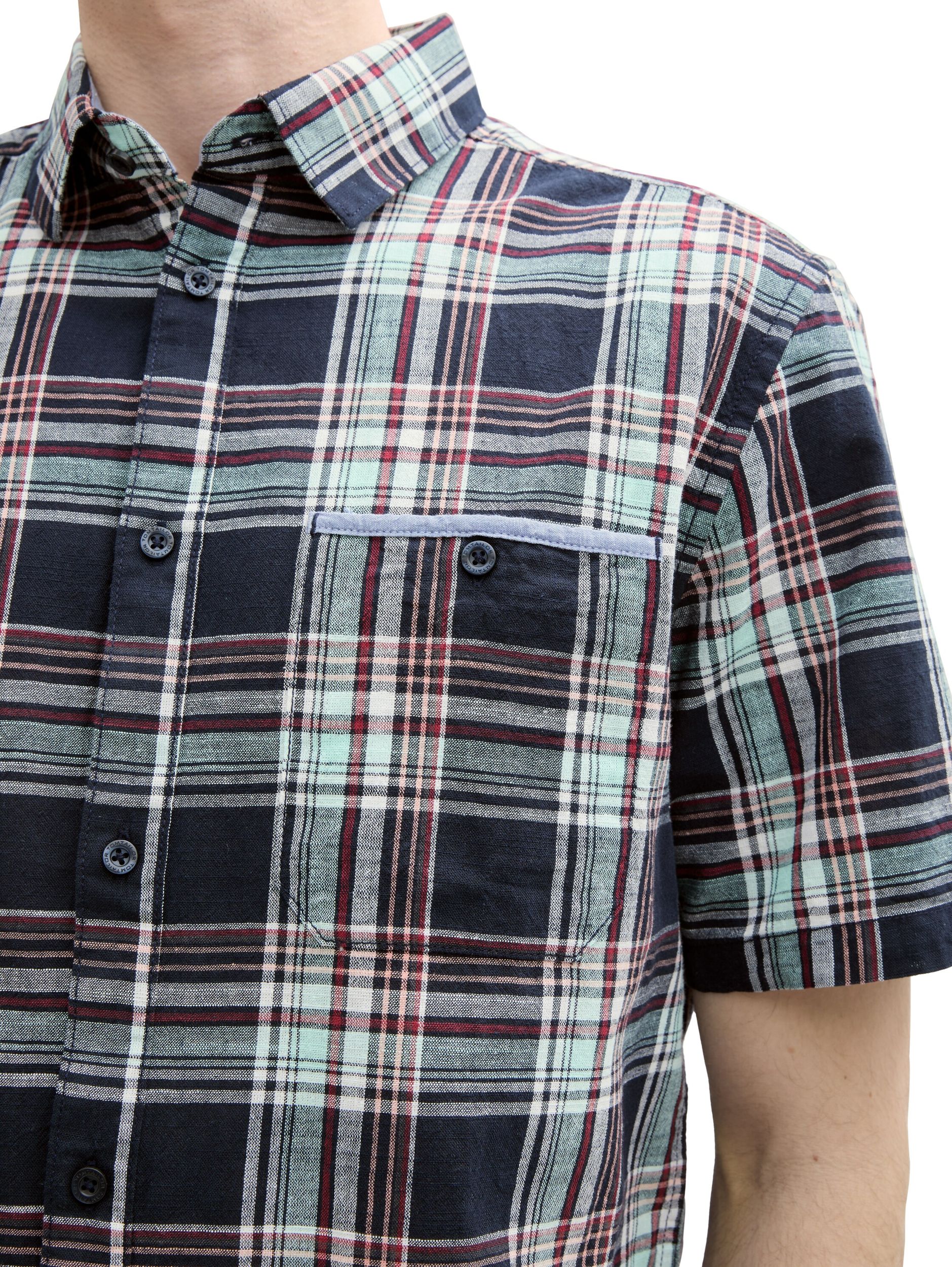 Tom Tailor |  Tom Tailor Hemd Slim Fit  | XL | blue multicol check