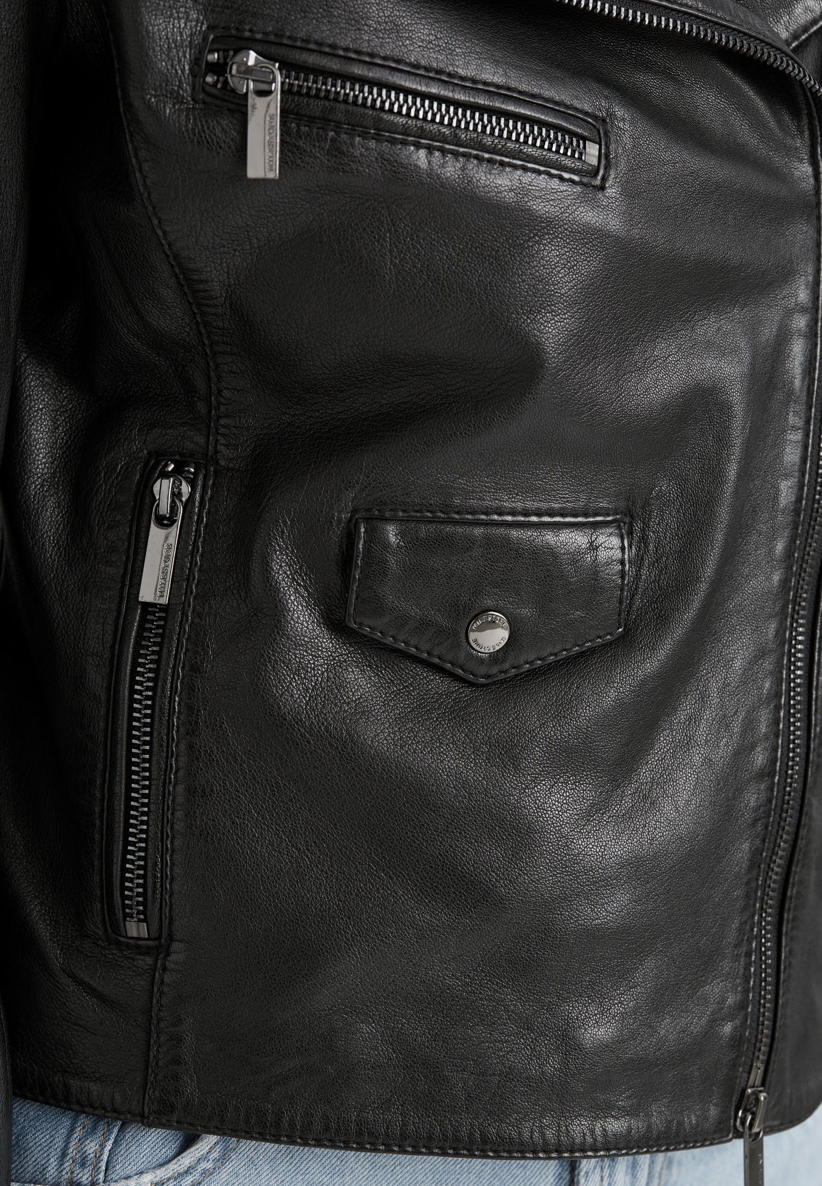 Milestone | Milestone Lederjacke | 36 | schwarz