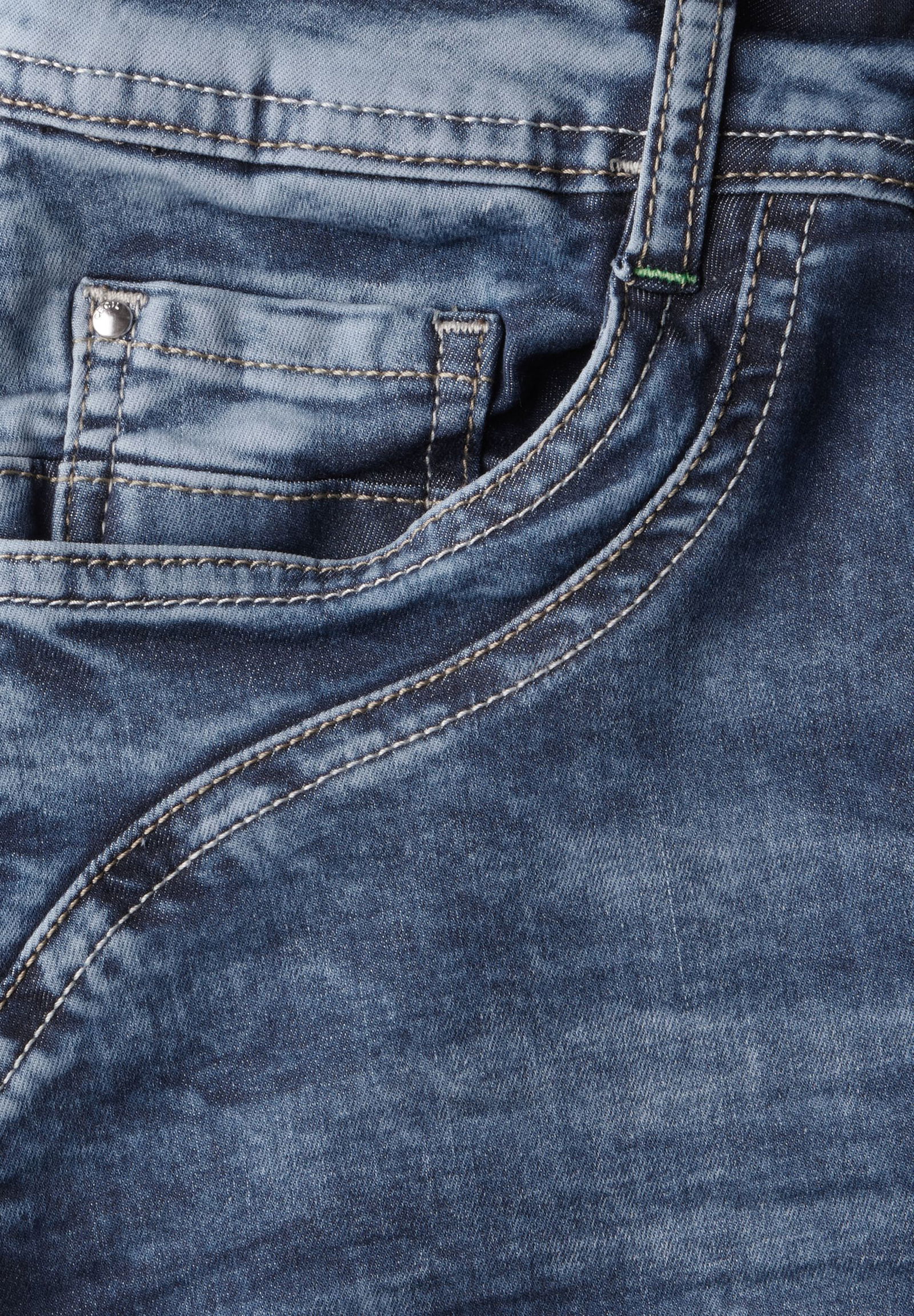 d18f839e9ed451cfea4311aa4ec63e21 CECIL | CECIL Jeansshorts | mid blue used wash