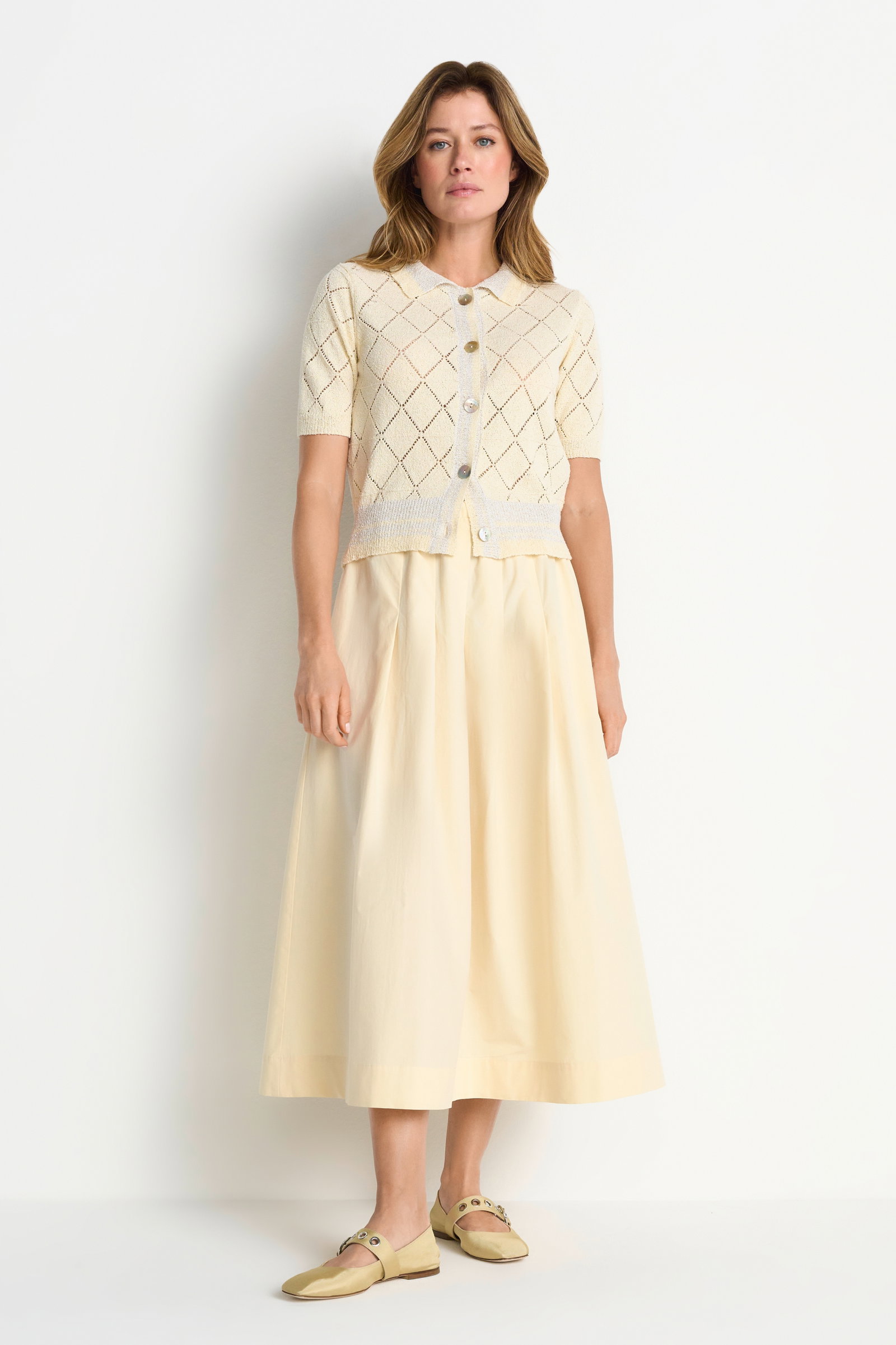 Short SLVS button down, soft butter #2