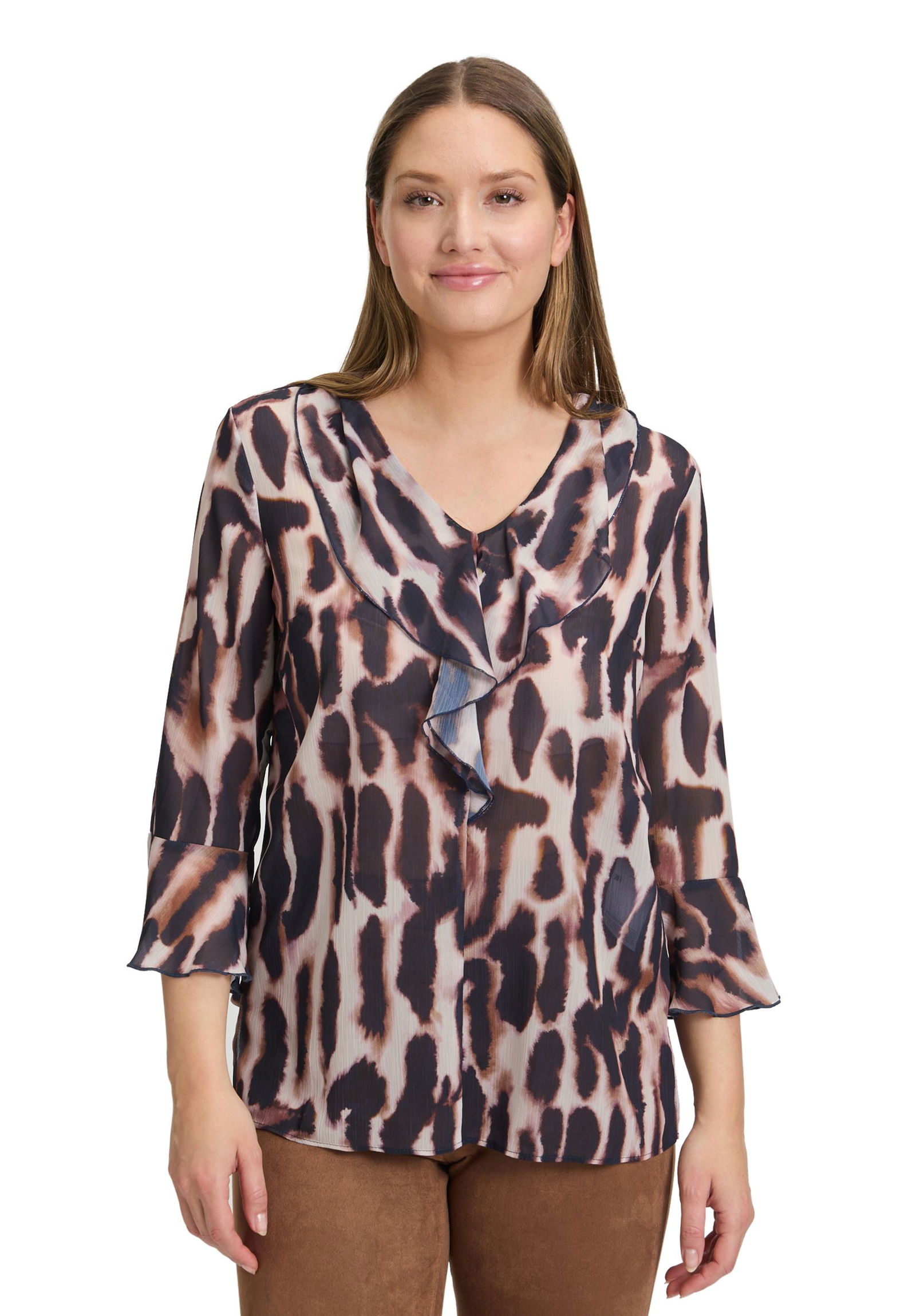 Betty Barclay |  Betty Barclay Druckbluse  | 40 | dark blue-rosé