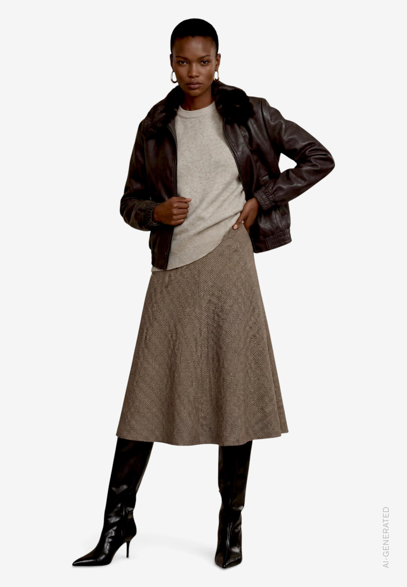 Blazerjacke Kurz 1/1 Arm, Black Coffee #4