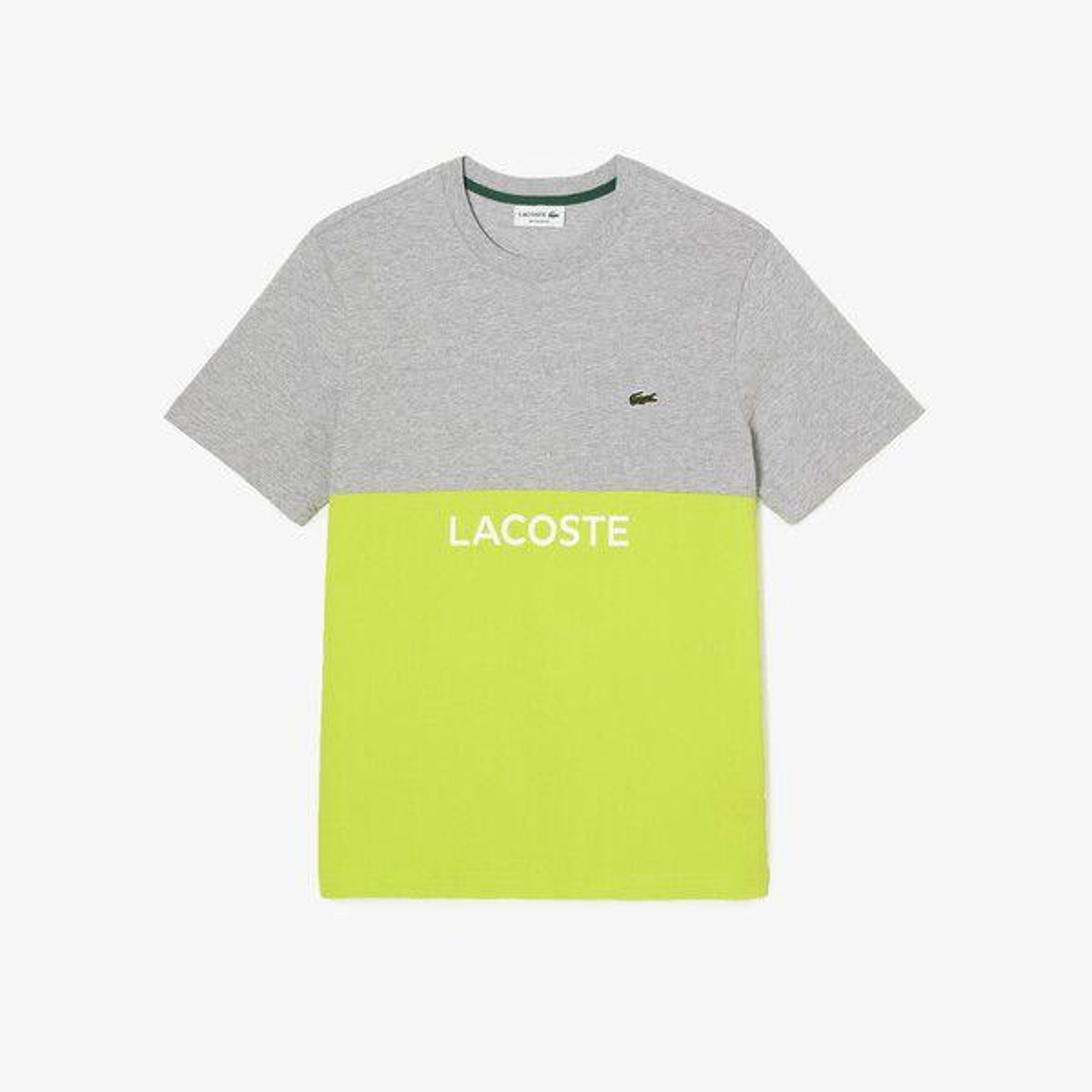 Herren LACOSTE T-Shirt aus Baumwolljersey mit Colorblock