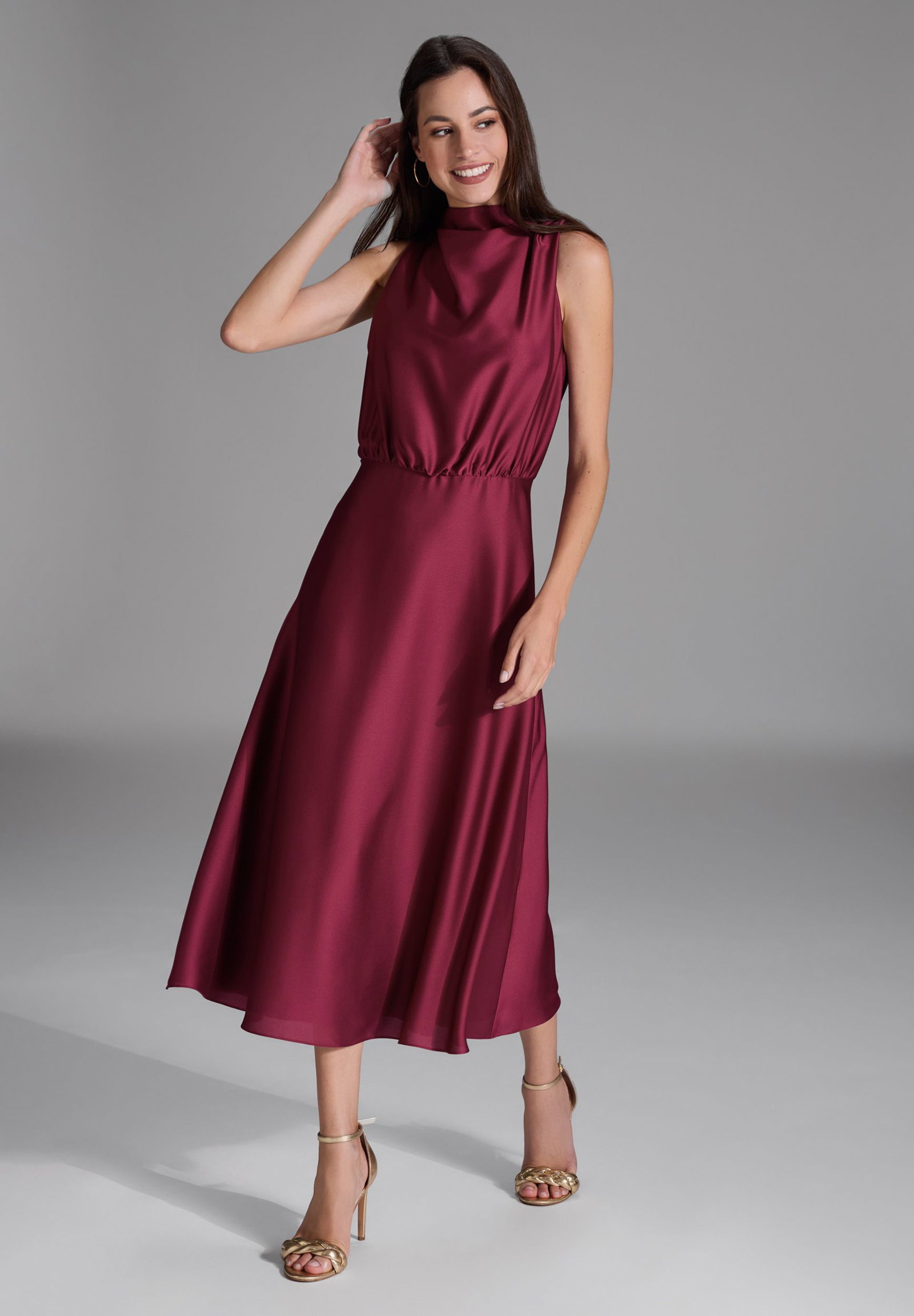 073a50d328e33221067042fafe91d08d SWING | SWING Langes Kleid | 38 | ruby red