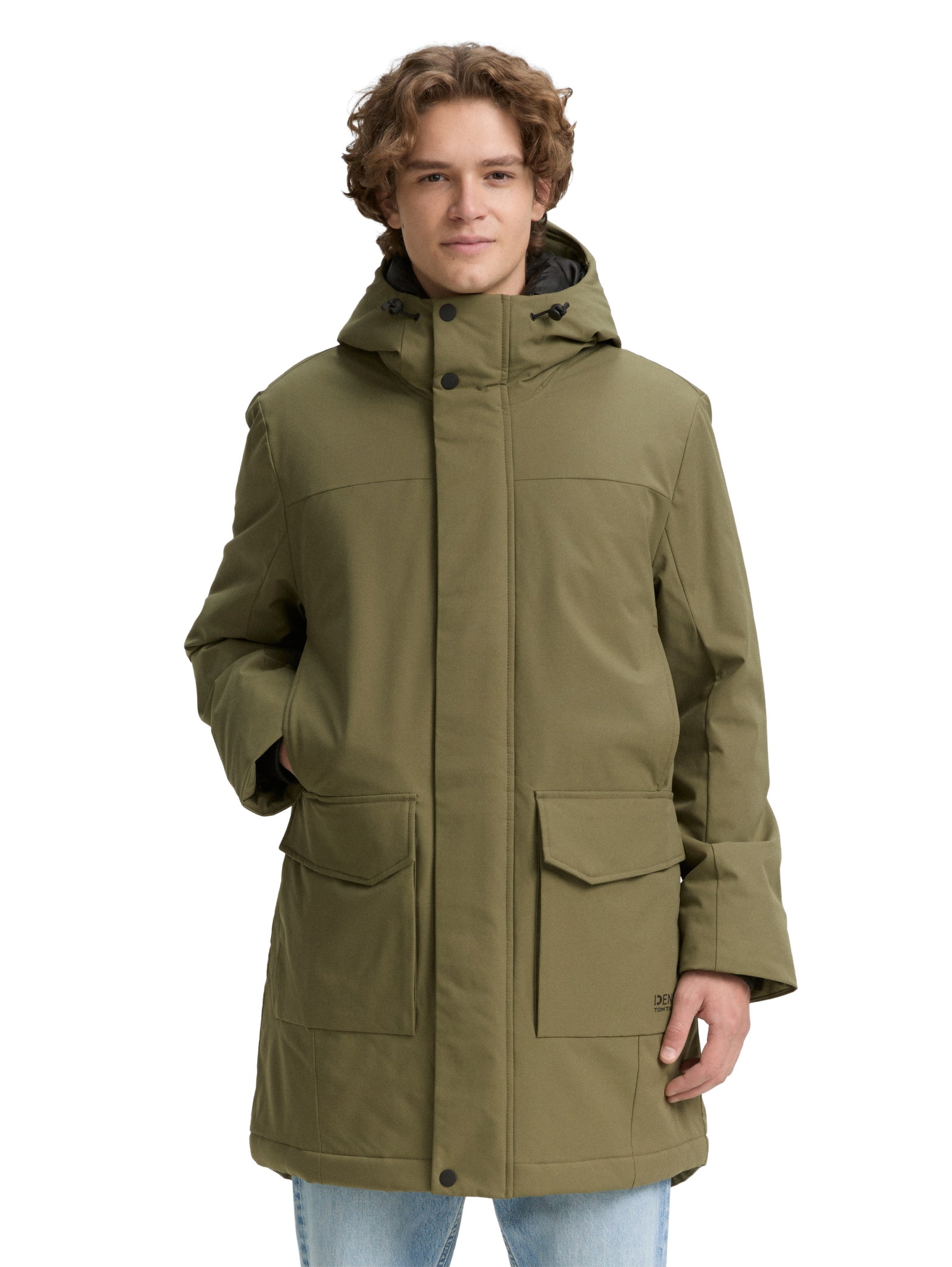 tech hooded parka, jungle soil green #6