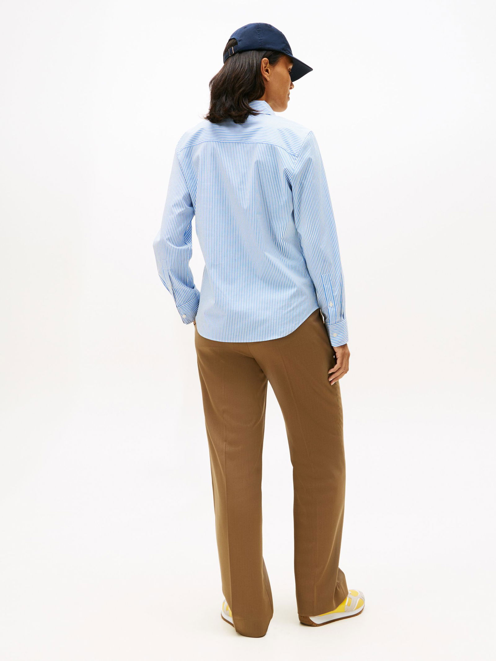 Tommy Hilfiger |  Tommy Hilfiger Druckbluse  | 40 | breton stp / breezy blue white