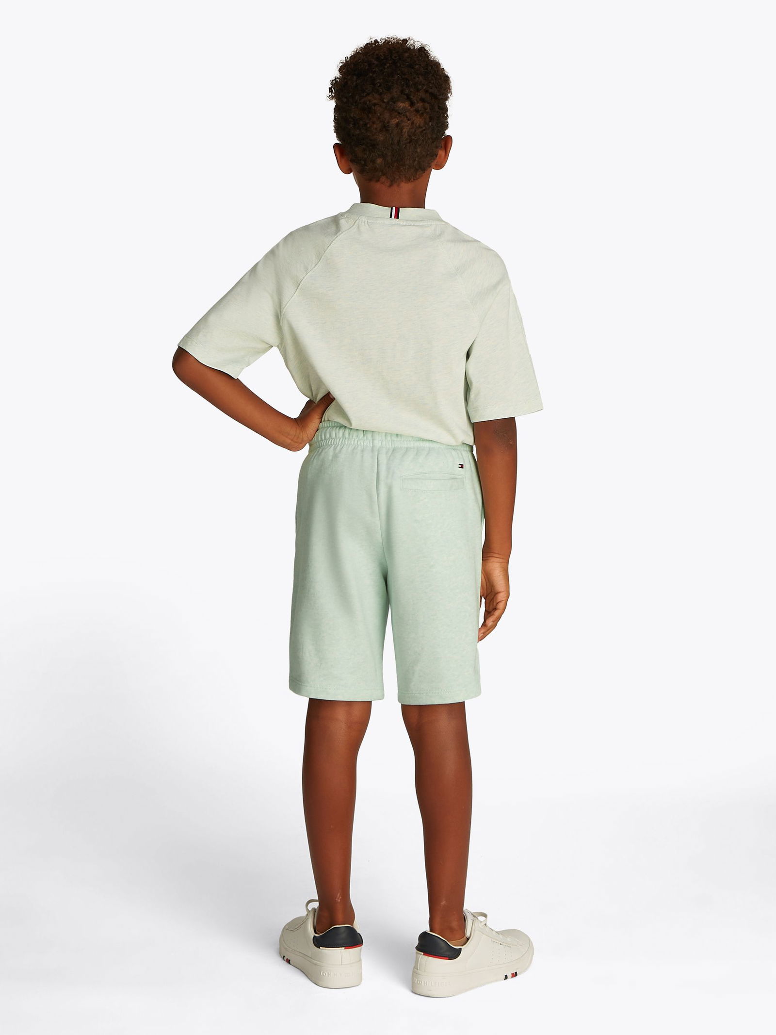 Tommy Hilfiger |  HILFIGER VARSITY SWEATSHORT | 14 | dew green heather