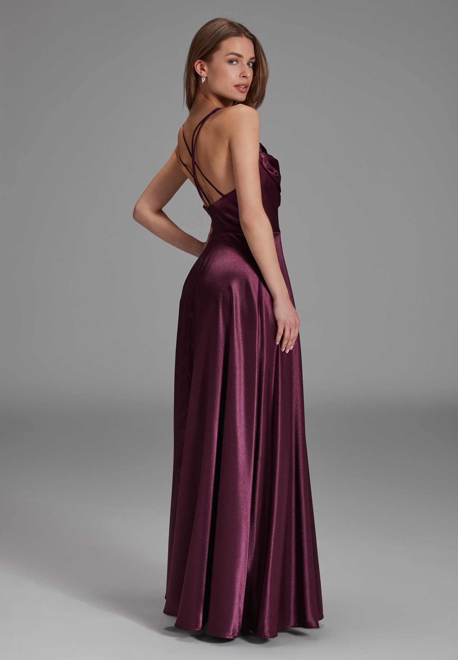 Hey Kyla Satin-Abendkleid mit Gehschlitz #2