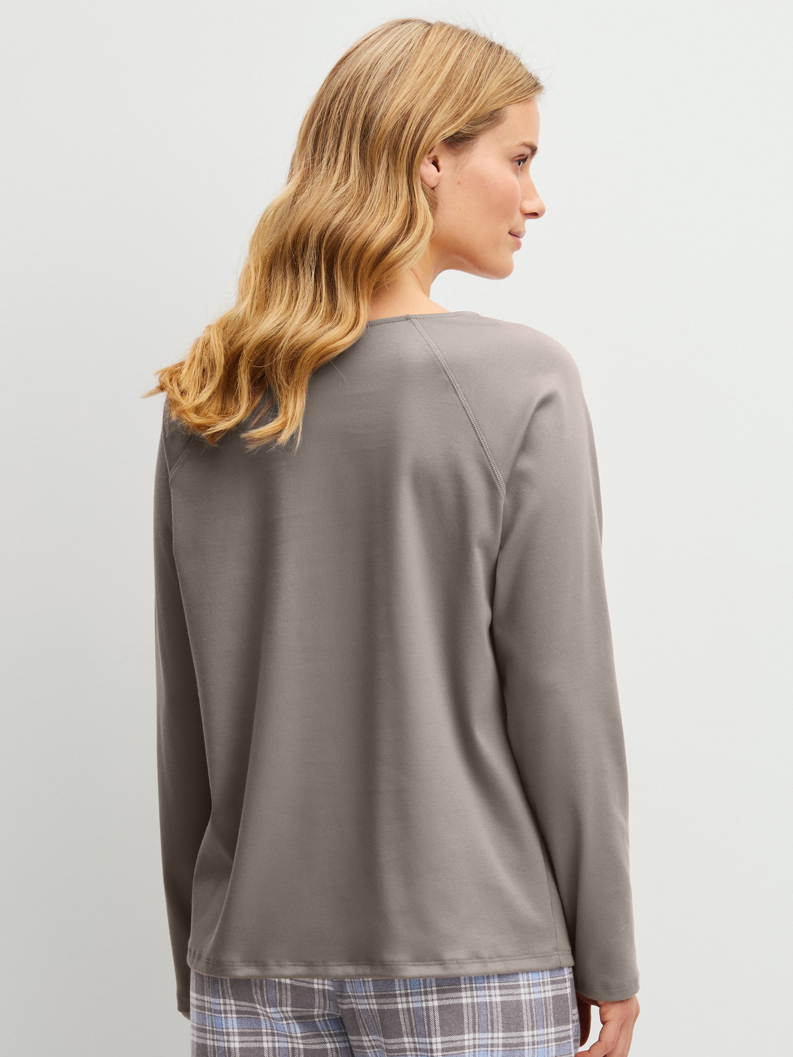 DAMEN Shirt langarm, truffle mousse #2