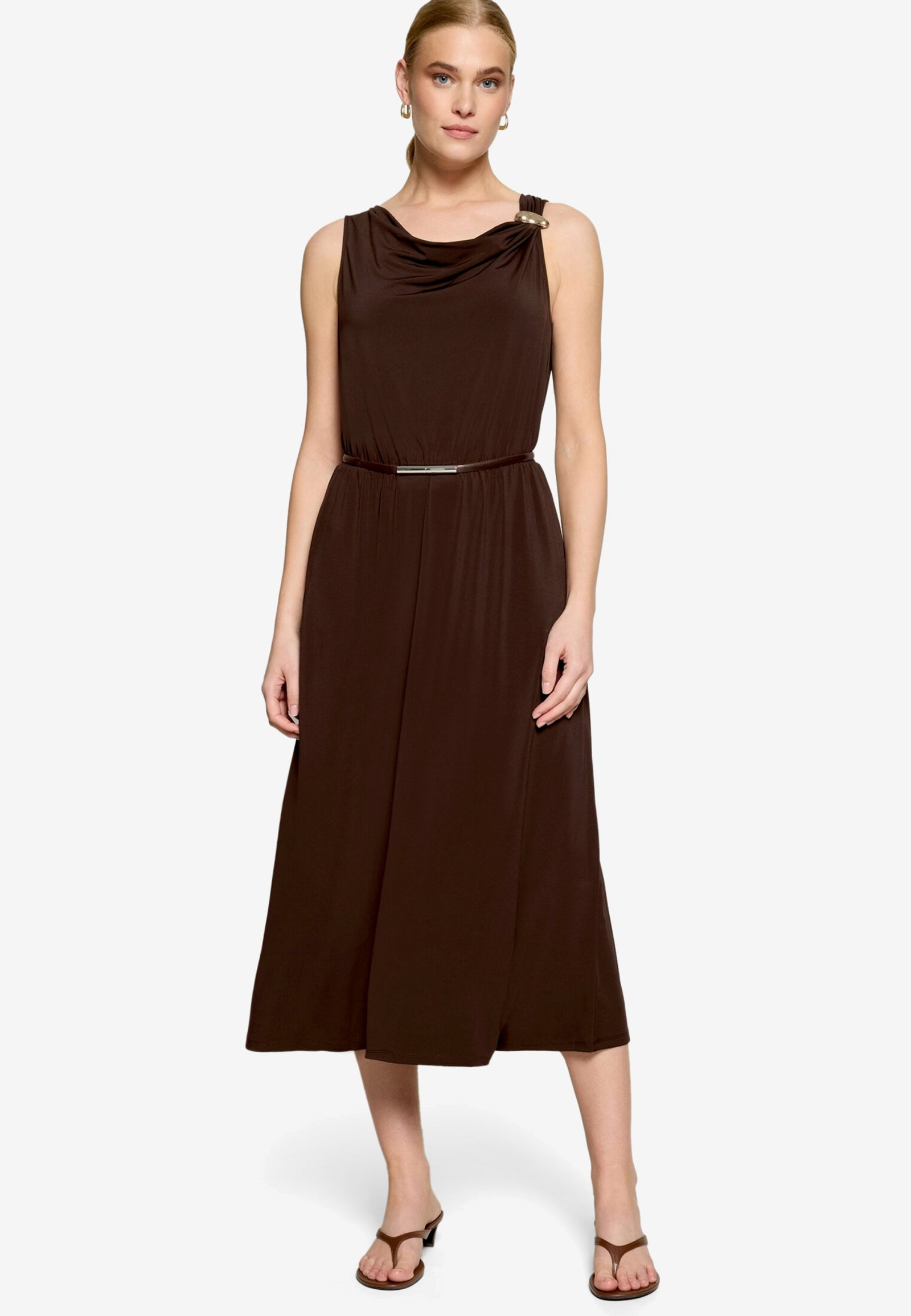 Kleid Lang ohne Arm, Chocolate Plum #4