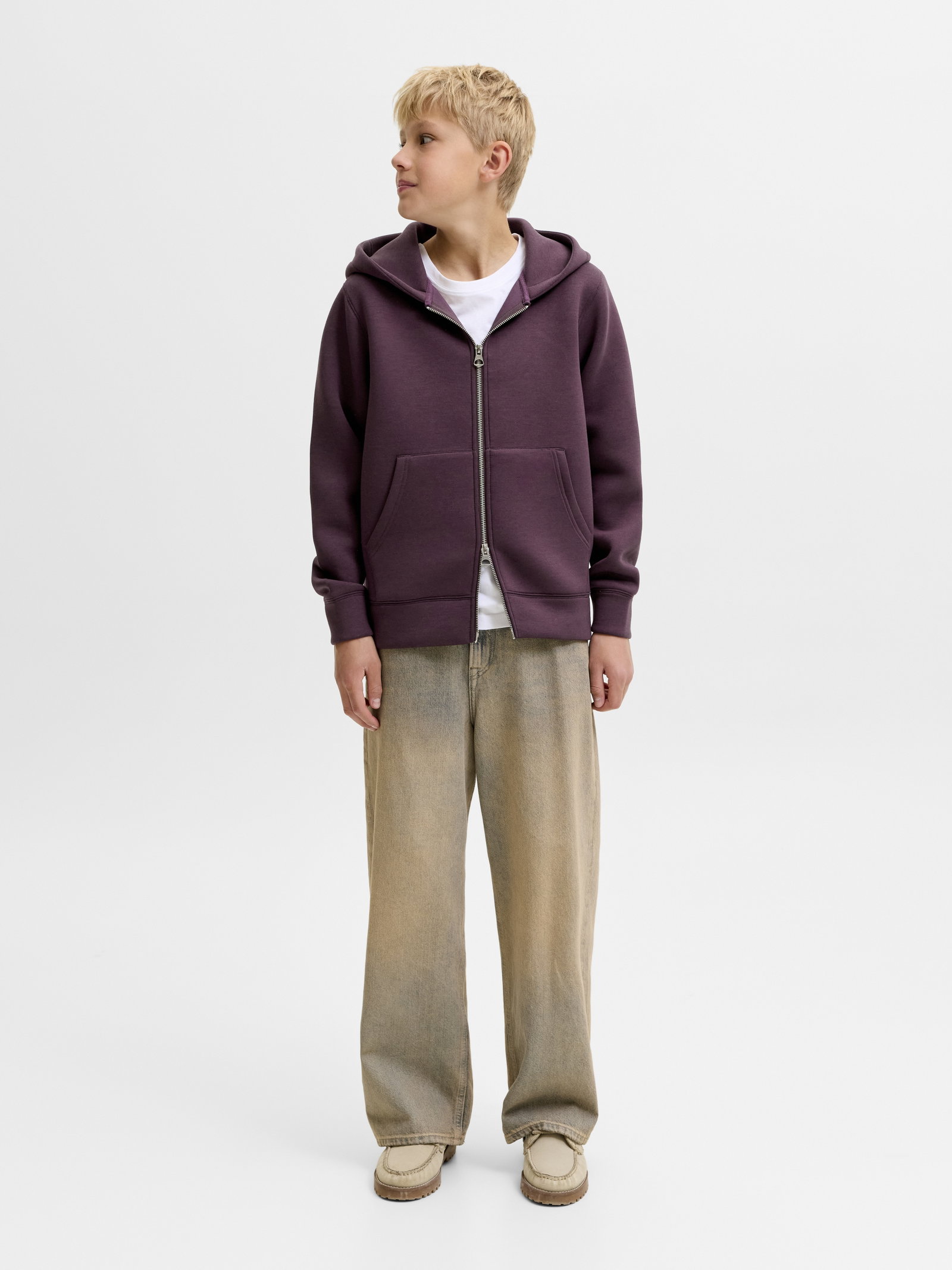 JCOLEGACY SWEAT SCUBA ZIP HOOD NOOS, Fudge #7