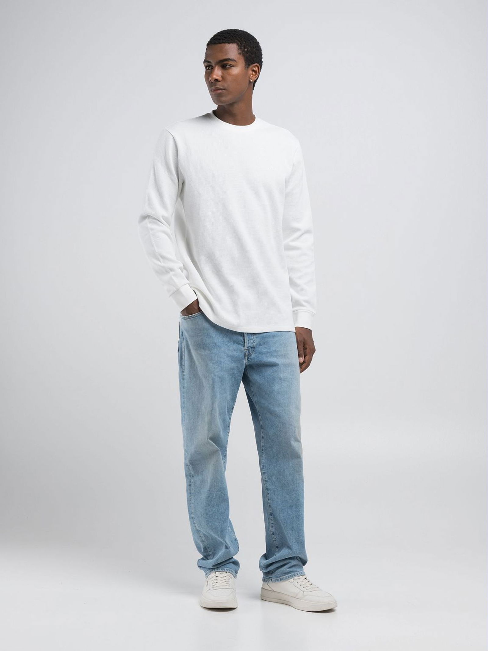 Replay |  Replay Longsleeve  | L | natural white