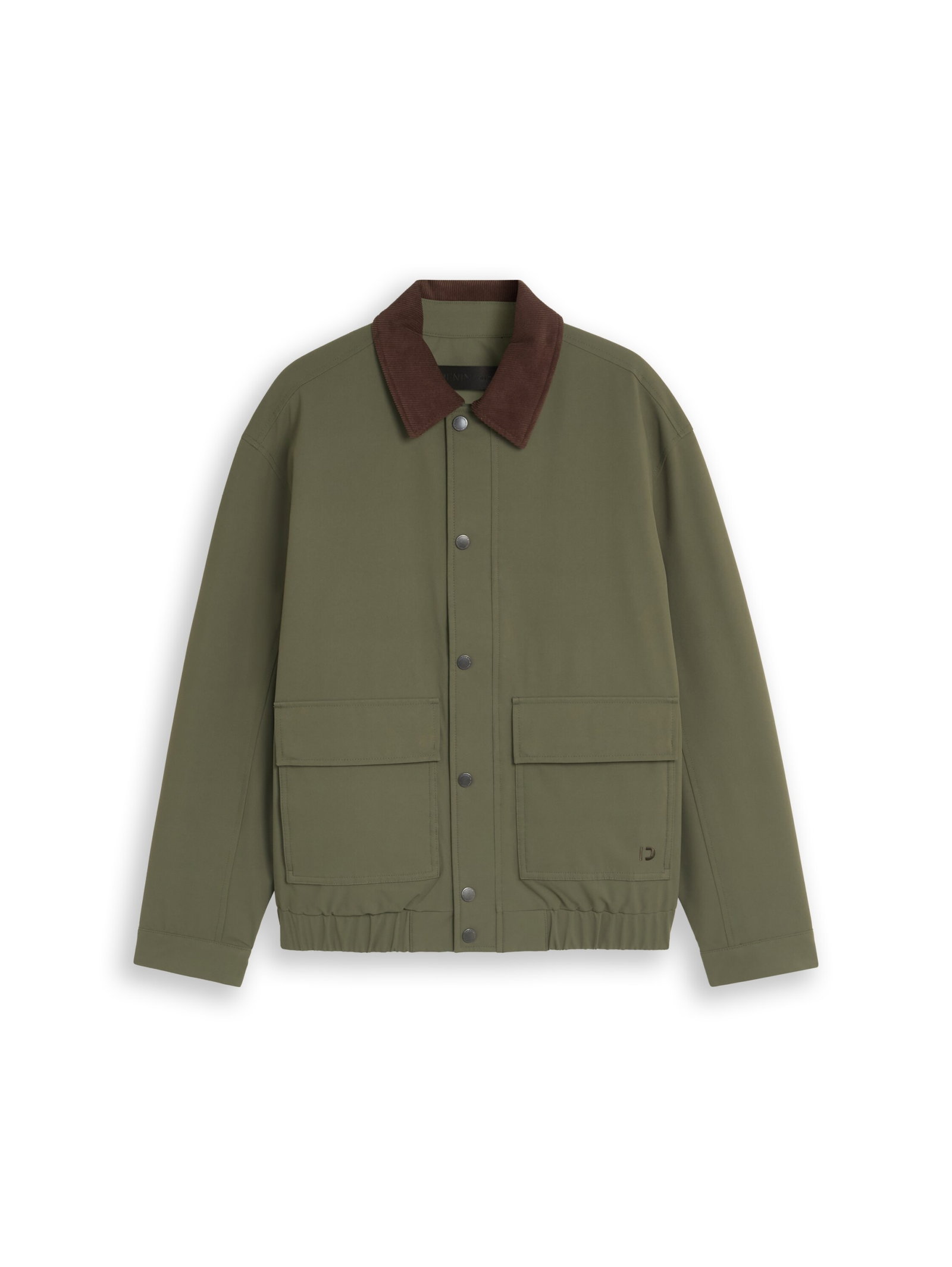 blouson with corduroy collar, urban olive green #1