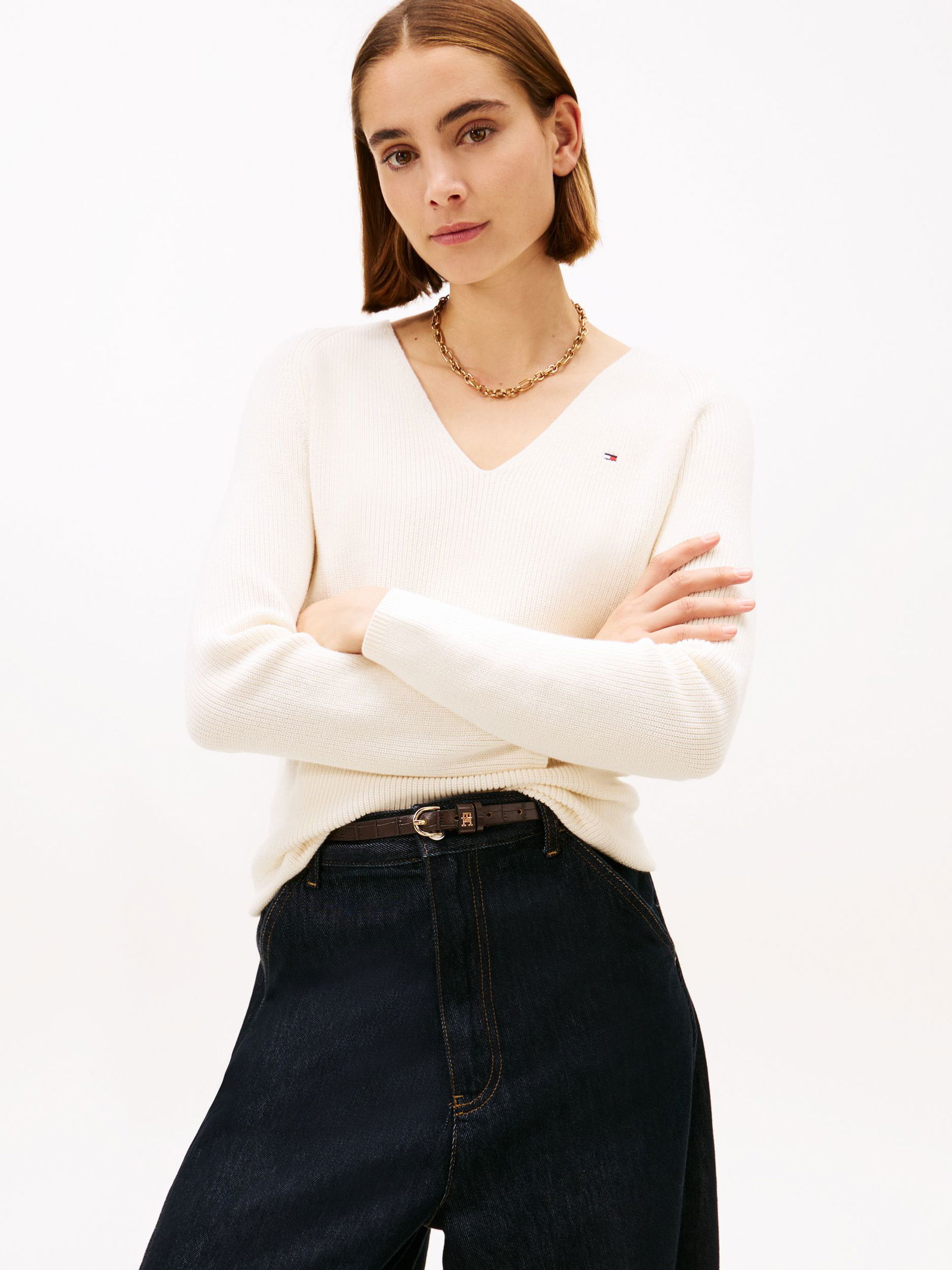 Tommy Hilfiger |  Tommy Hilfiger Pullover  | S | ivory petal