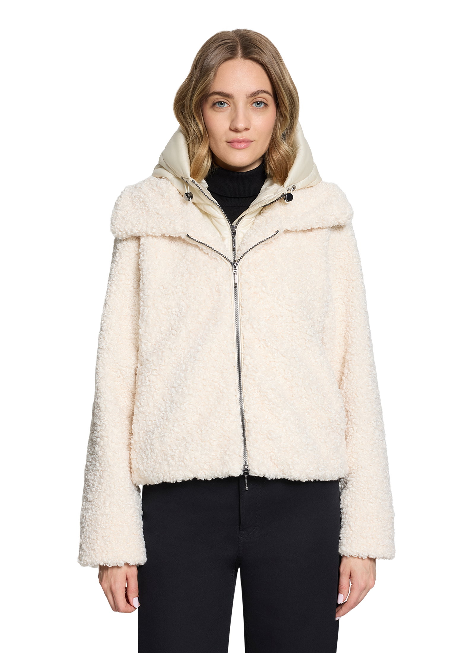 Jacke PlUEsch, Pearl Cream #3